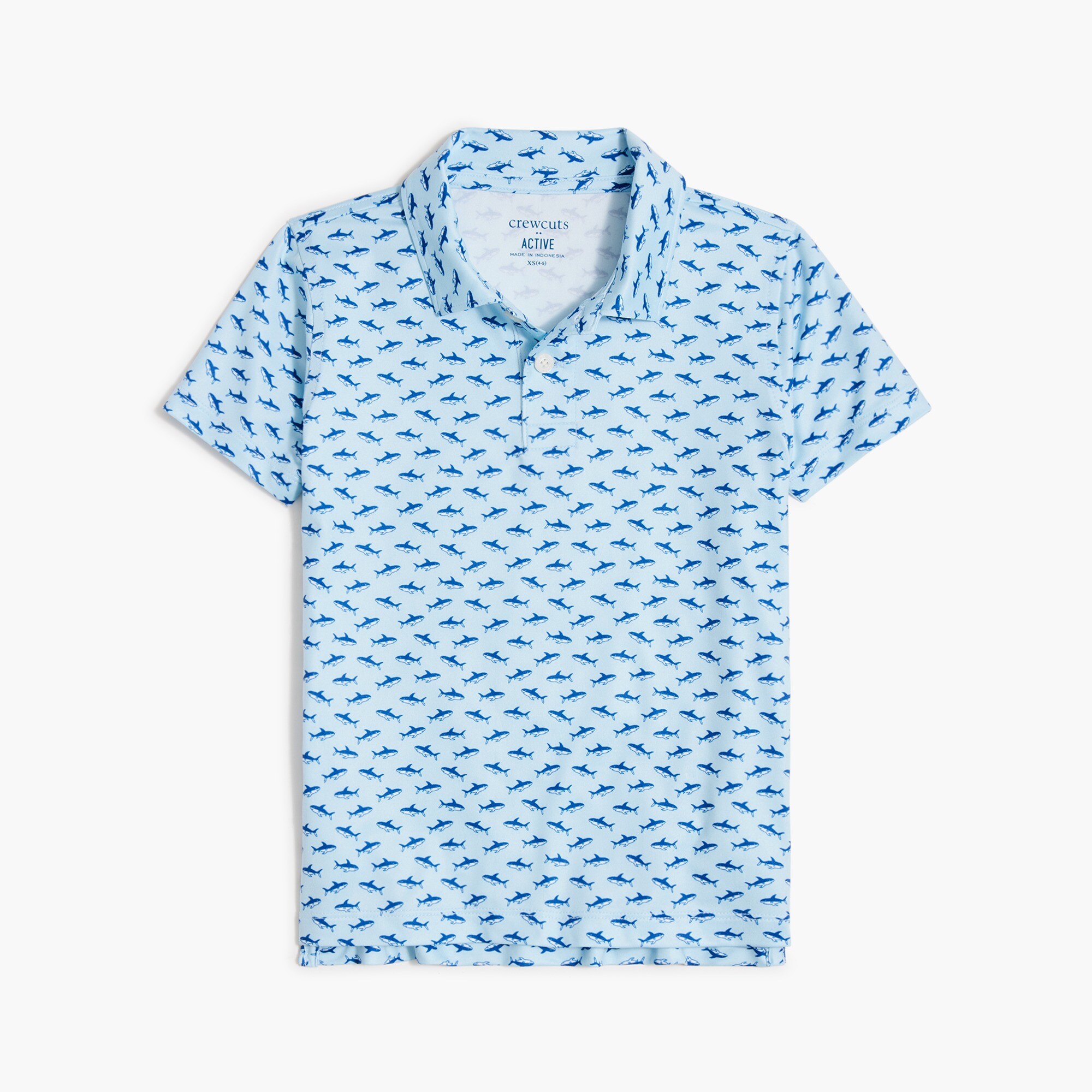 boys' shark performance polo shirt for boys
