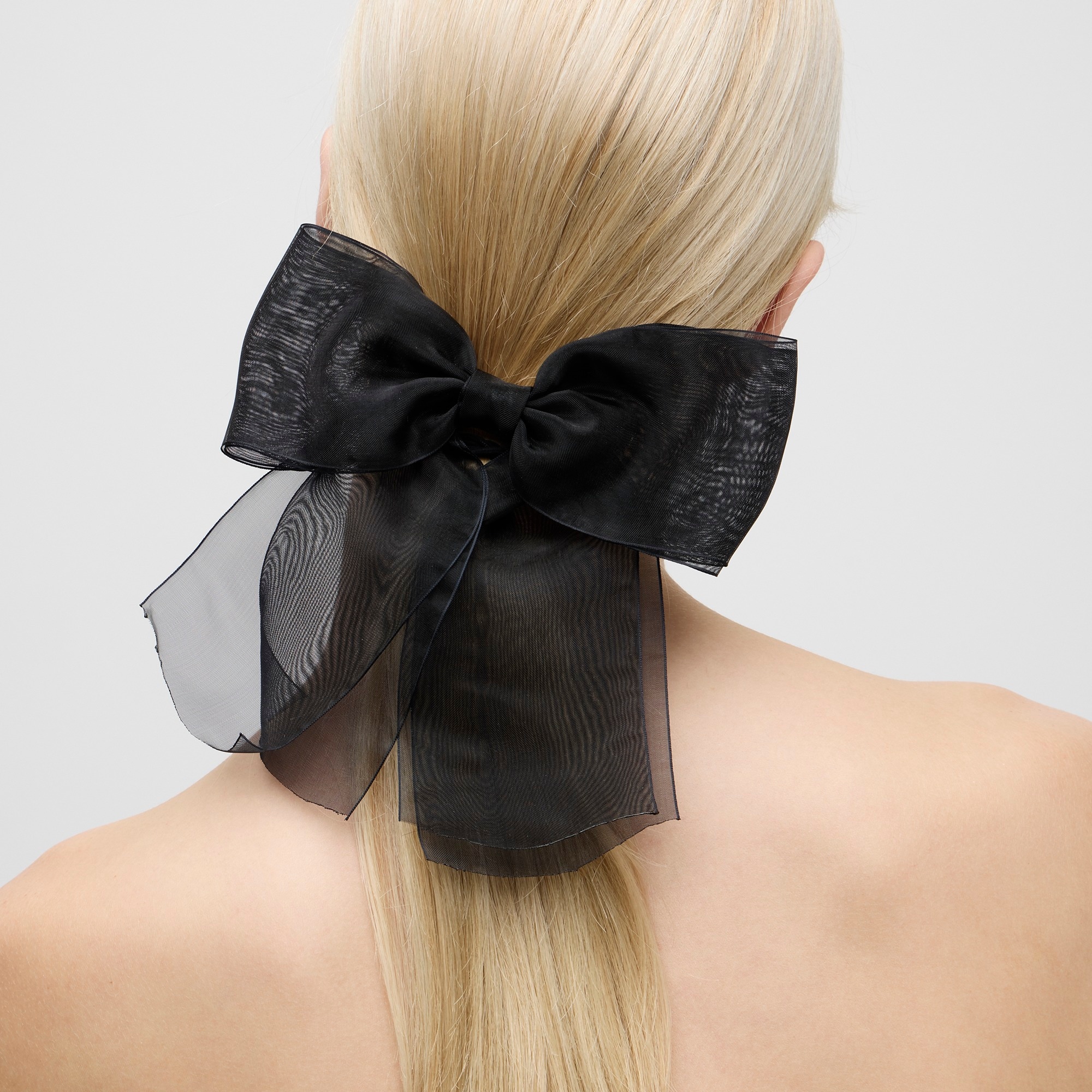 womens Sheer bow hair clip