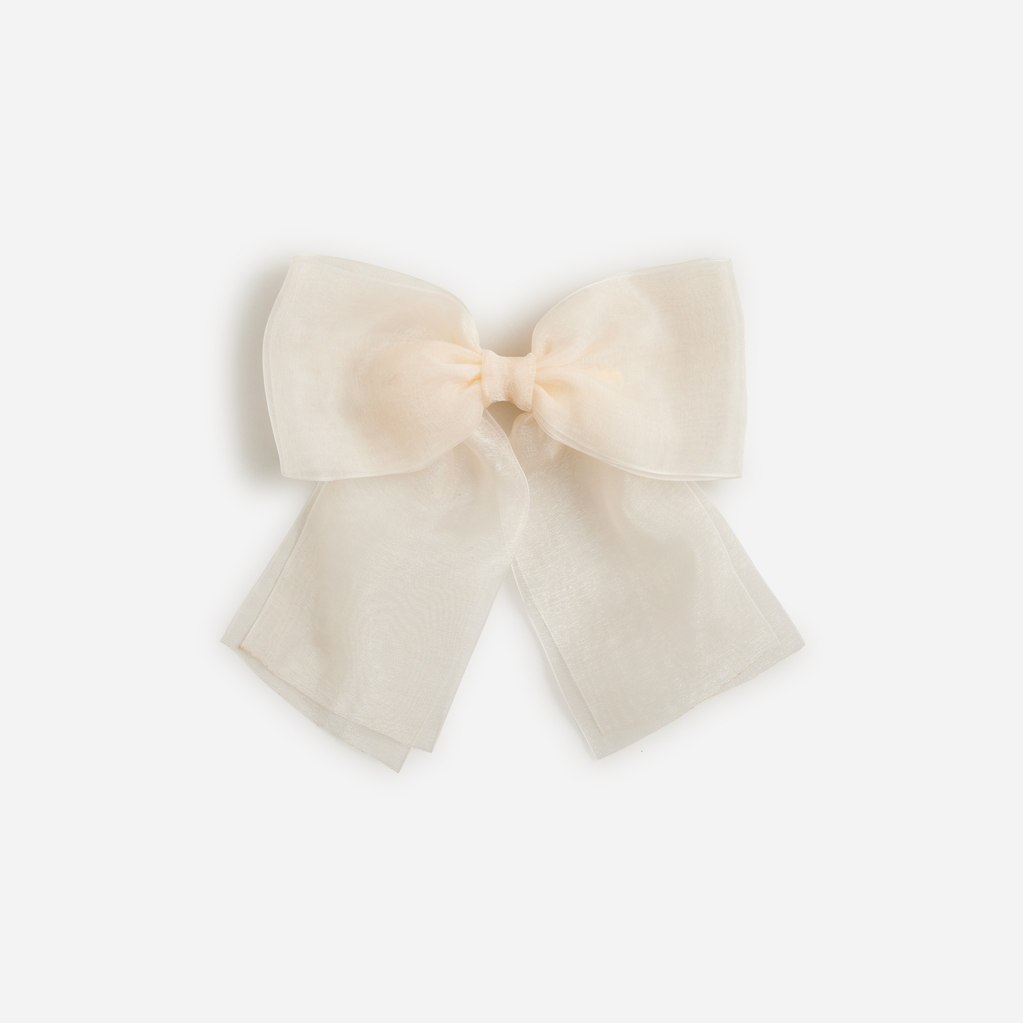 Sheer bow hair clip