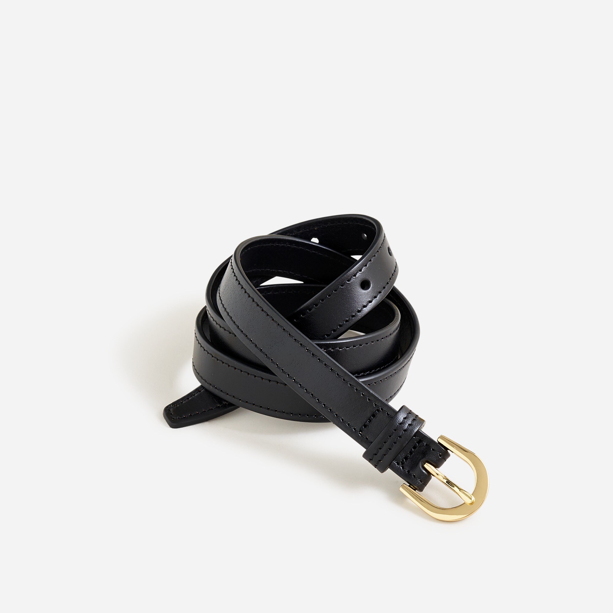 Slim classic belt in Italian leather