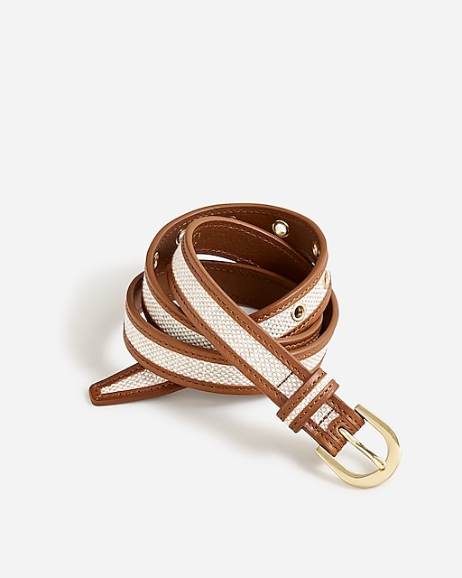 womens Slim classic belt in Italian leather