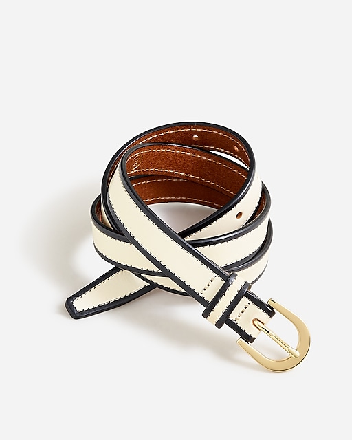 womens Slim classic belt in Italian leather
