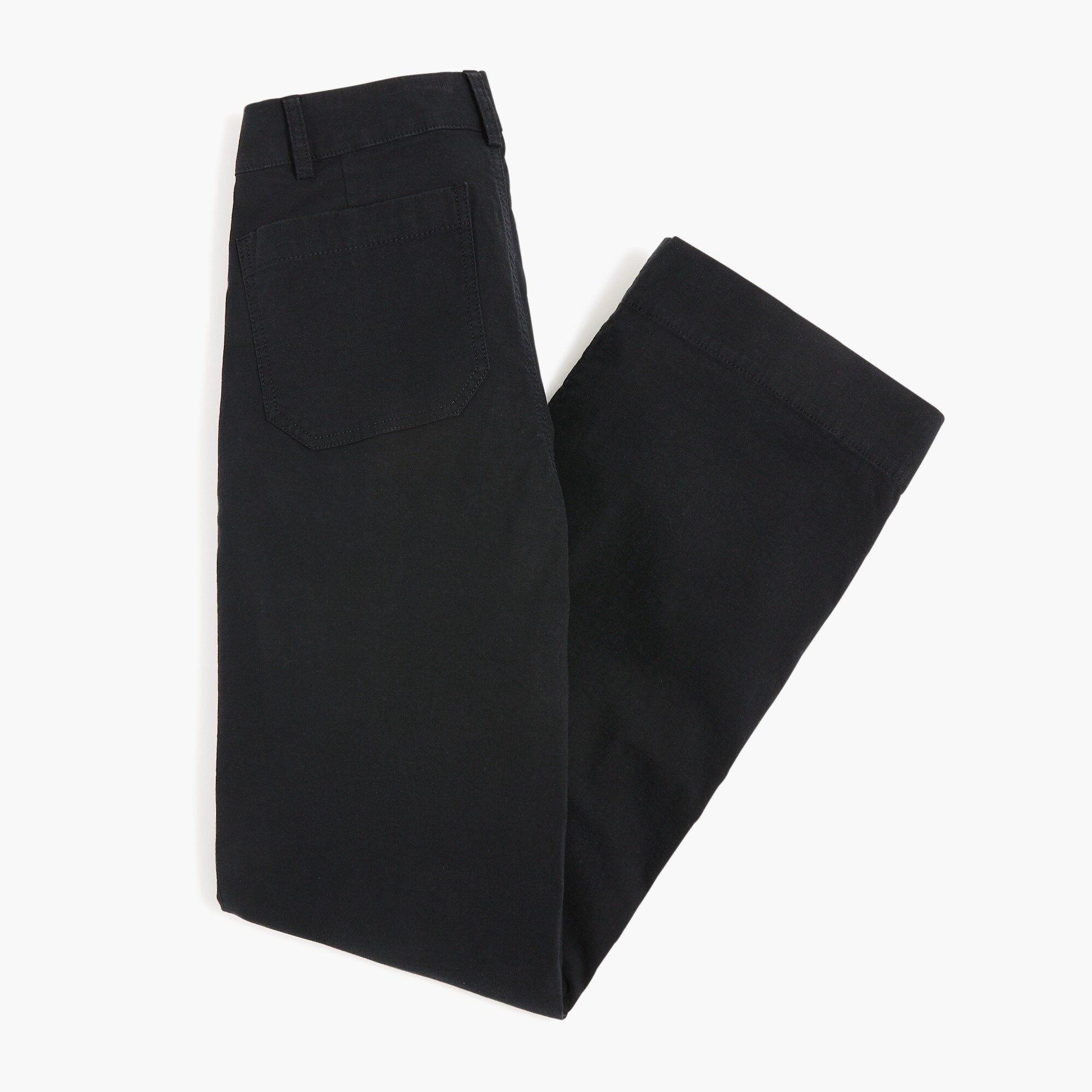 Lizzie high-rise patch-pocket wide-leg pant