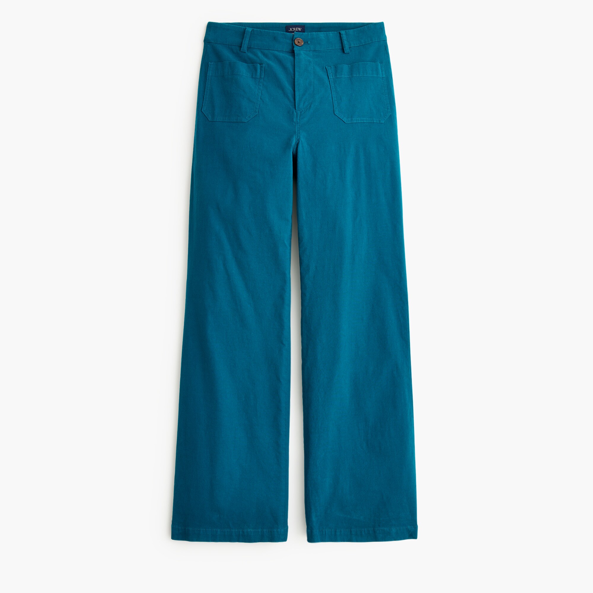  Lizzie high-rise patch-pocket wide-leg pant