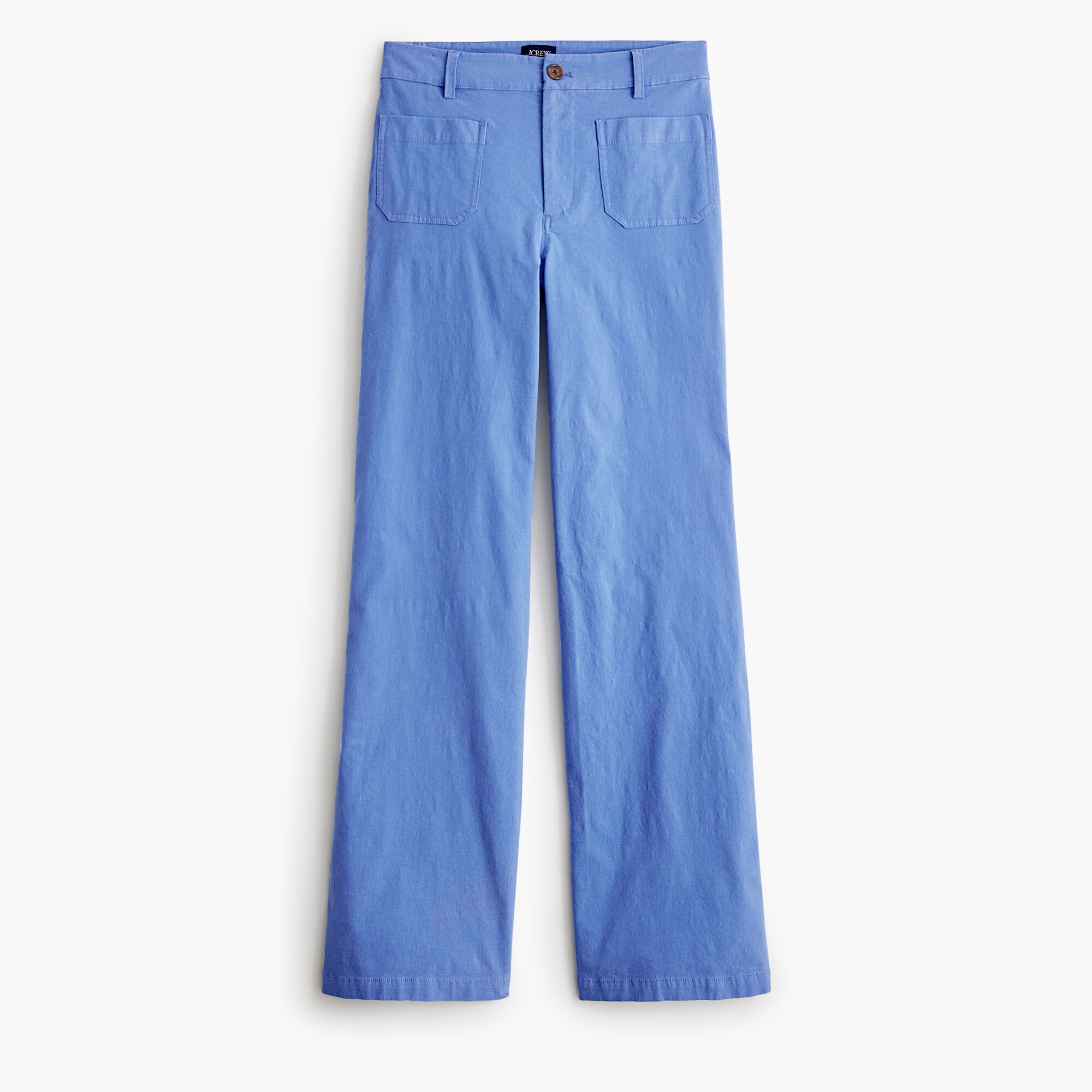Lizzie high-rise patch-pocket wide-leg pant