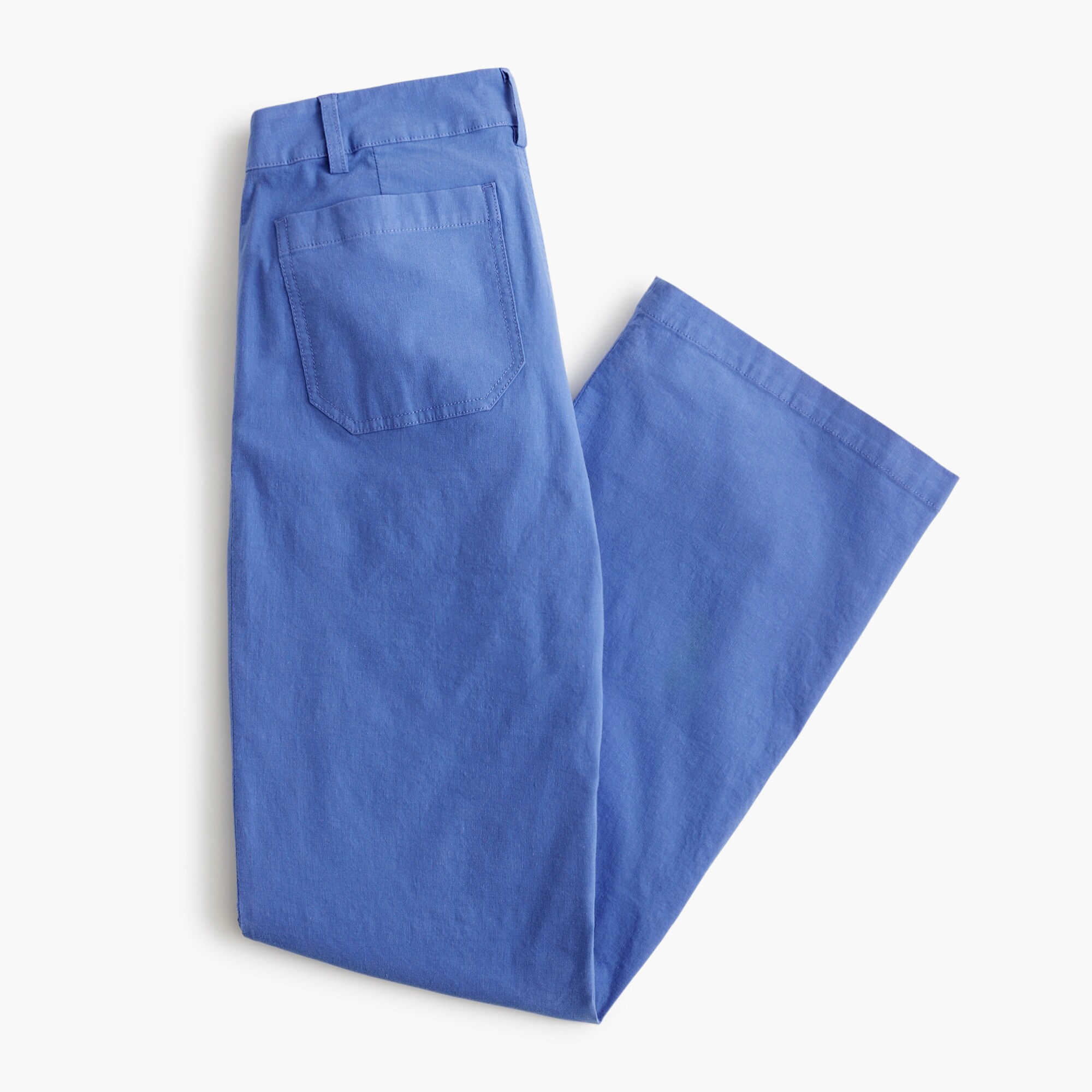 Lizzie high-rise patch-pocket wide-leg pant