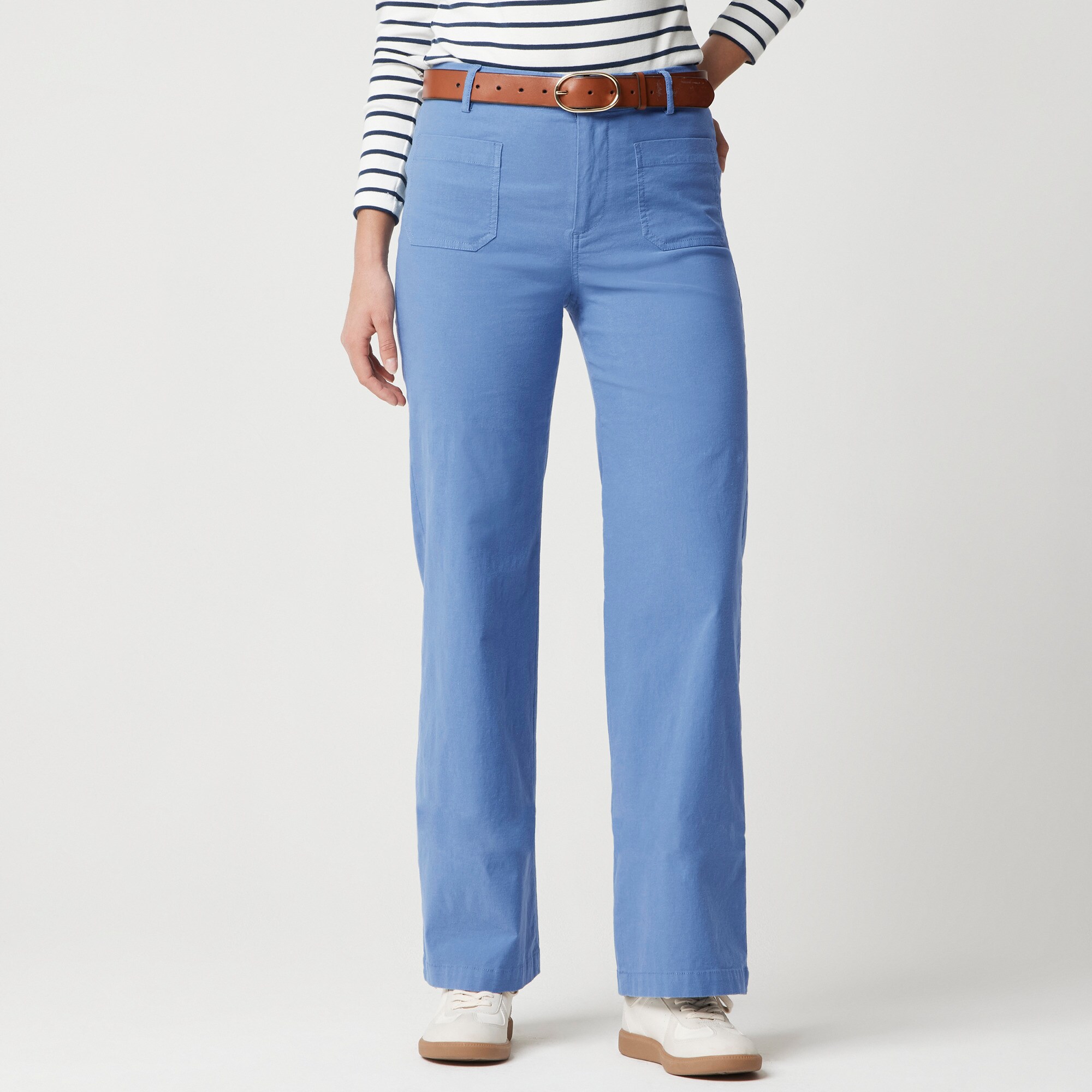 womens Lizzie high-rise patch-pocket wide-leg pant