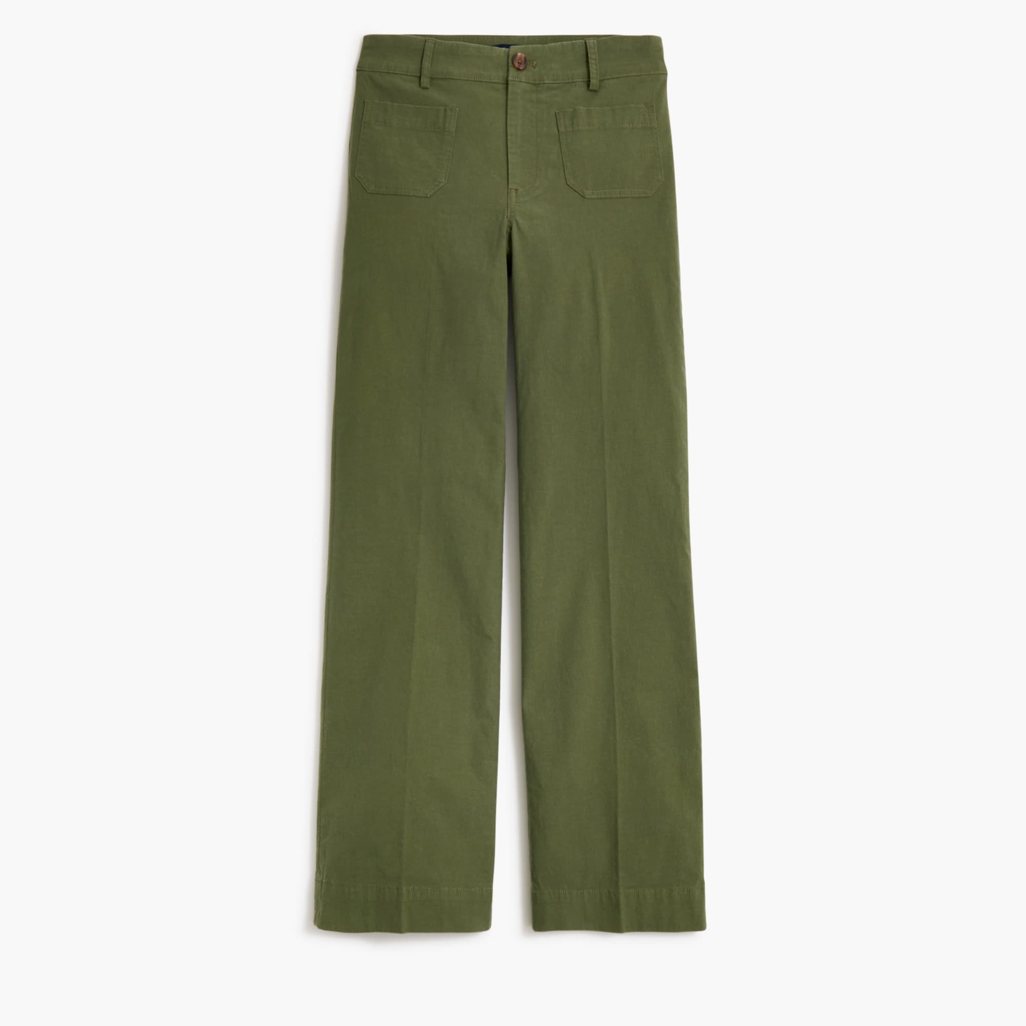  Lizzie high-rise patch-pocket wide-leg pant