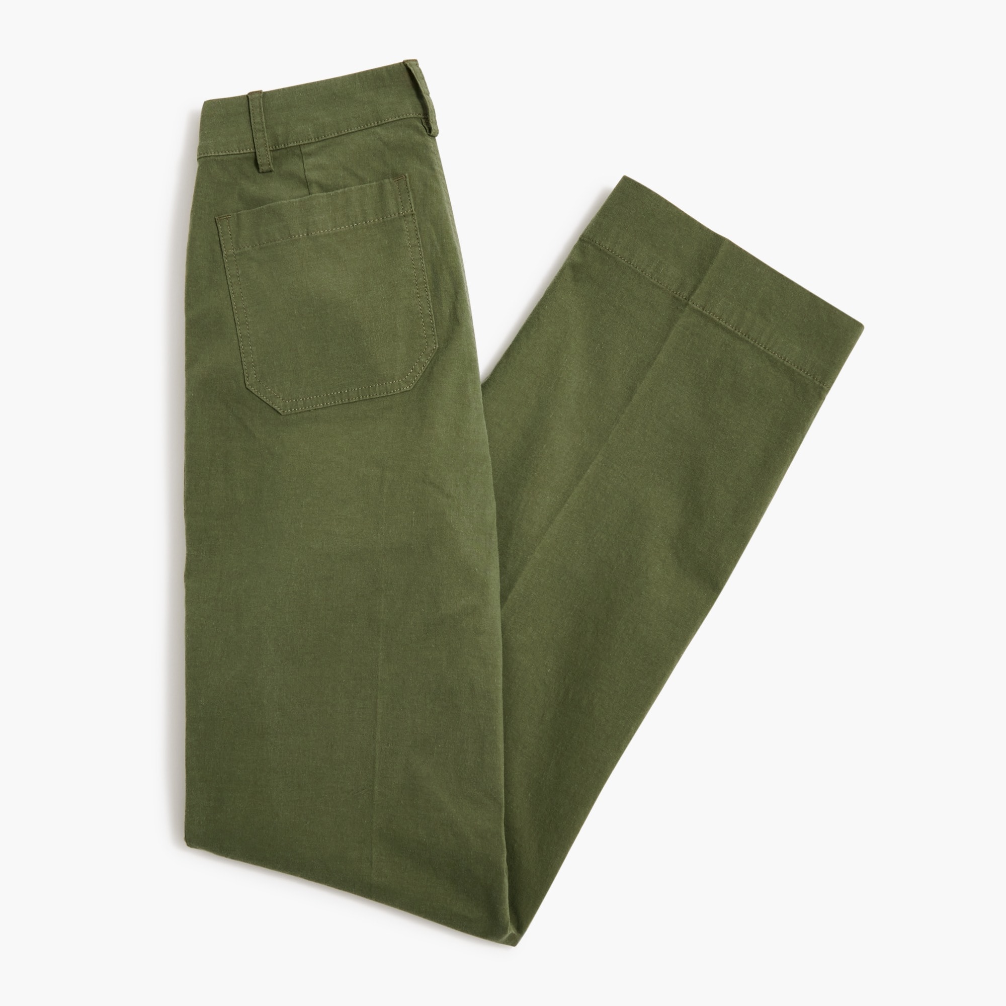 Lizzie high-rise patch-pocket wide-leg pant