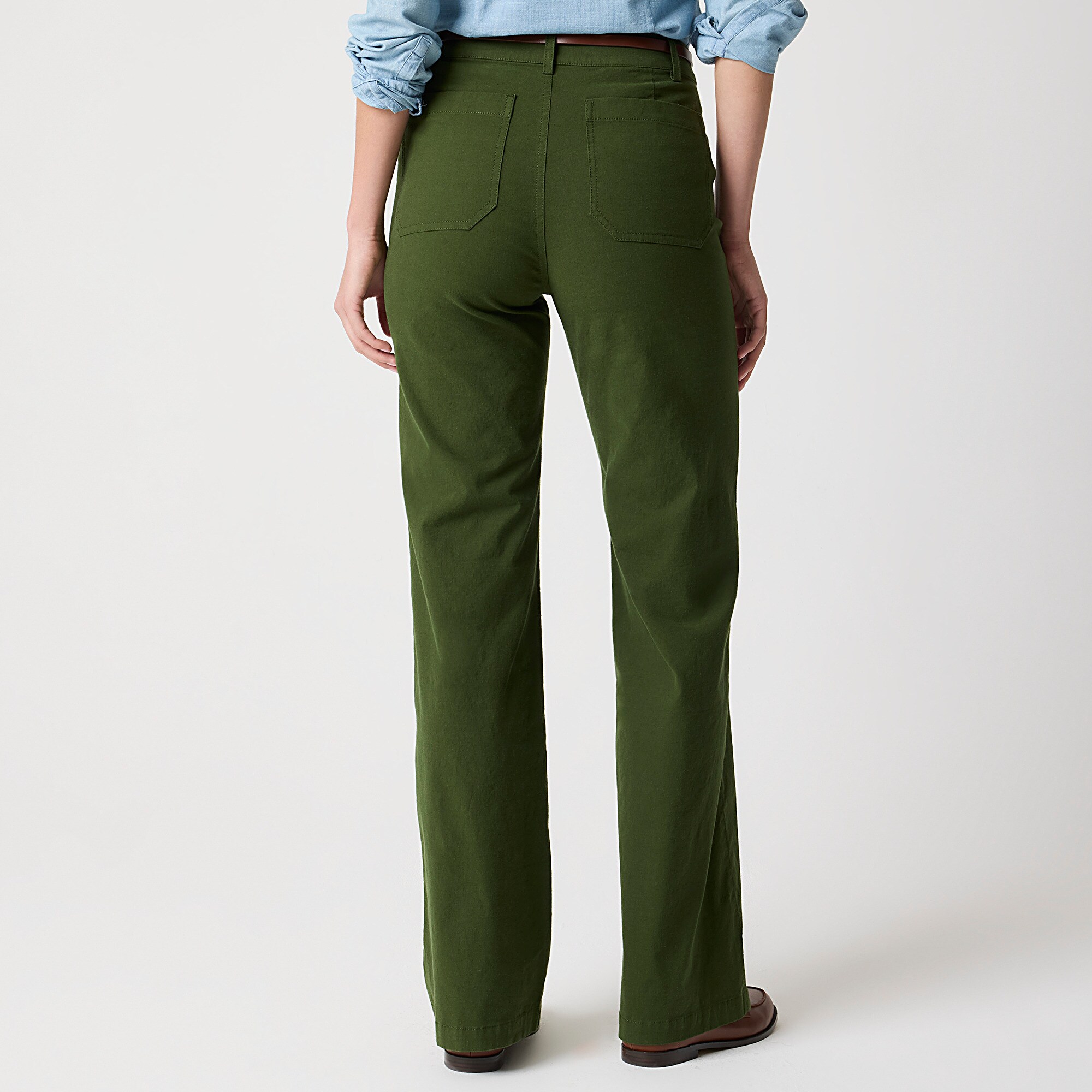 Lizzie High-rise Patch-pocket Wide-leg Pant For Women | Factory