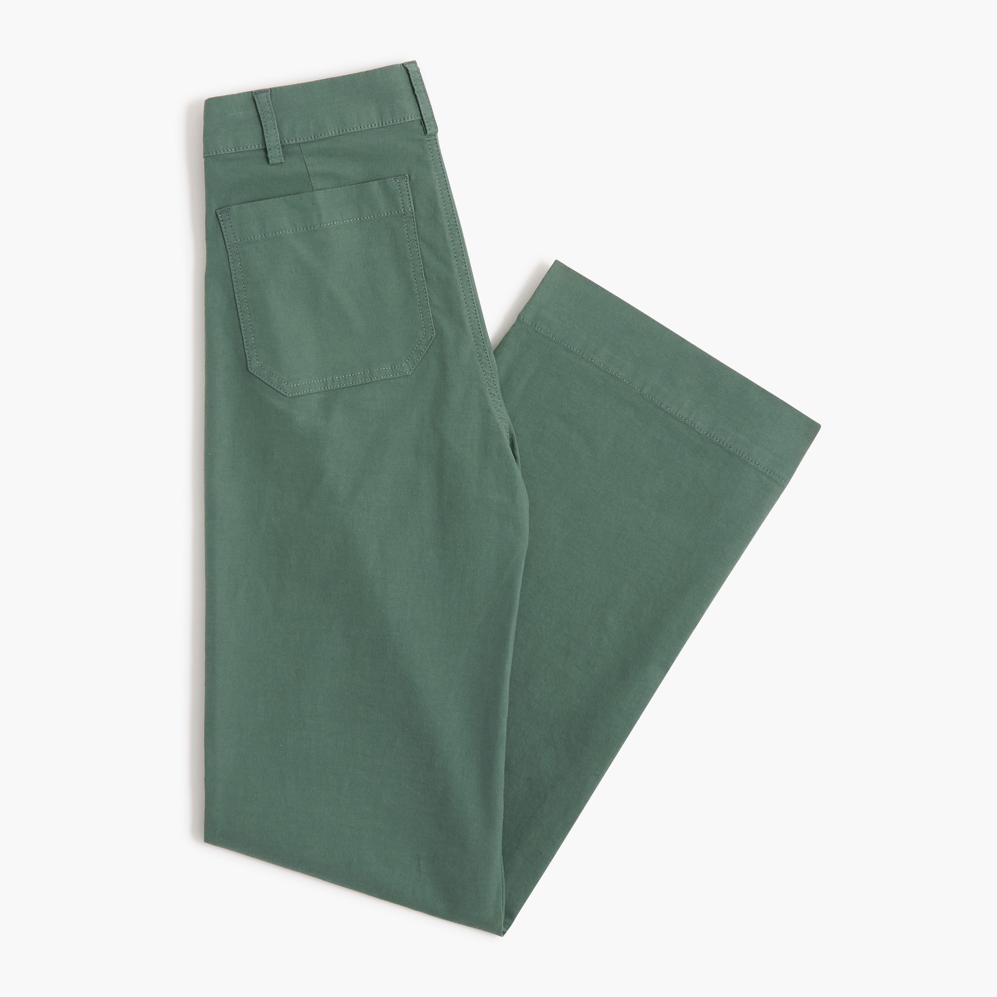 Lizzie high-rise patch-pocket wide-leg pant