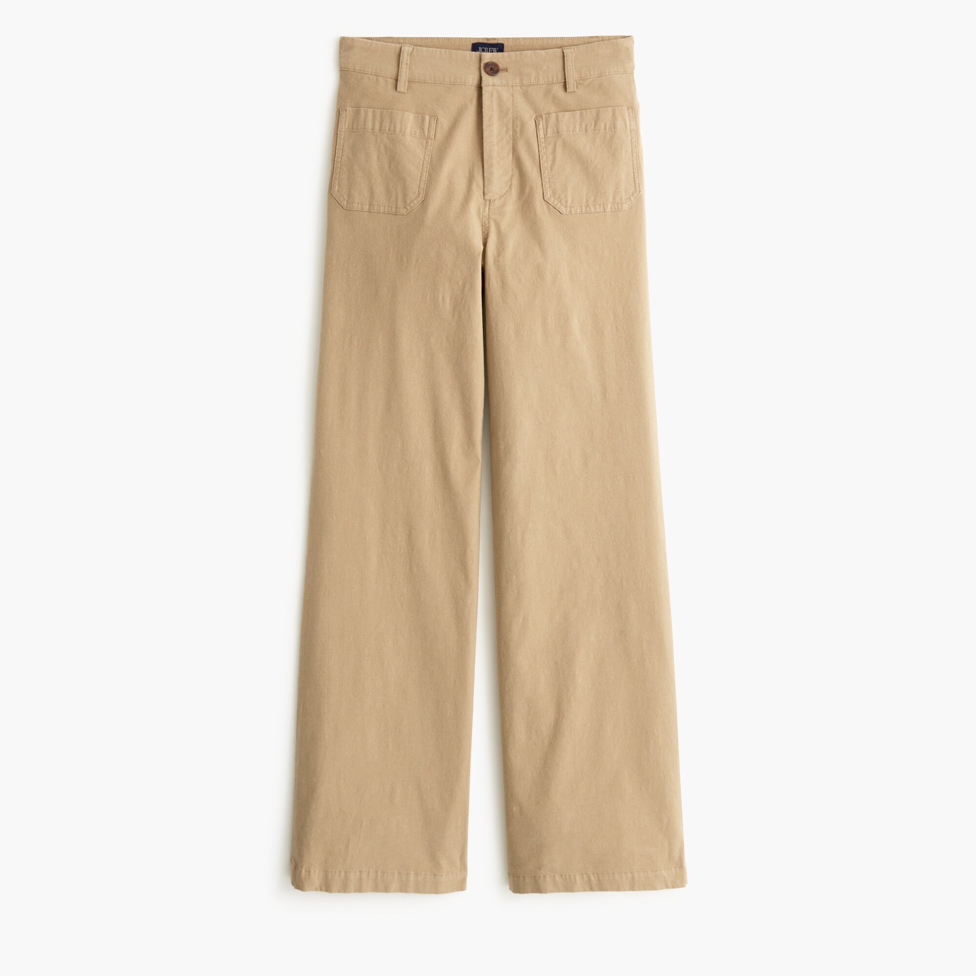  Petite Lizzie high-rise patch-pocket wide-leg pant