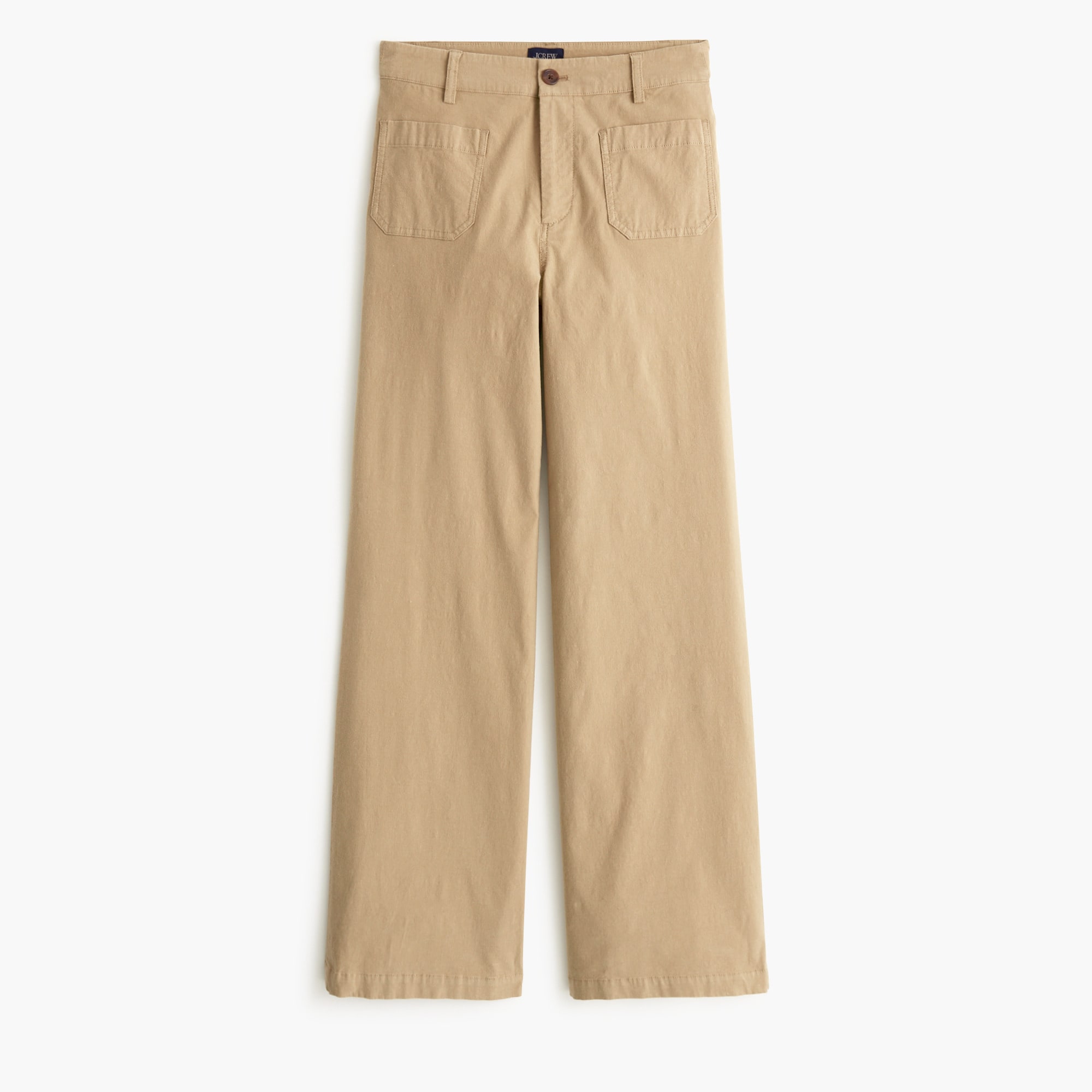 Lizzie high-rise patch-pocket wide-leg pant