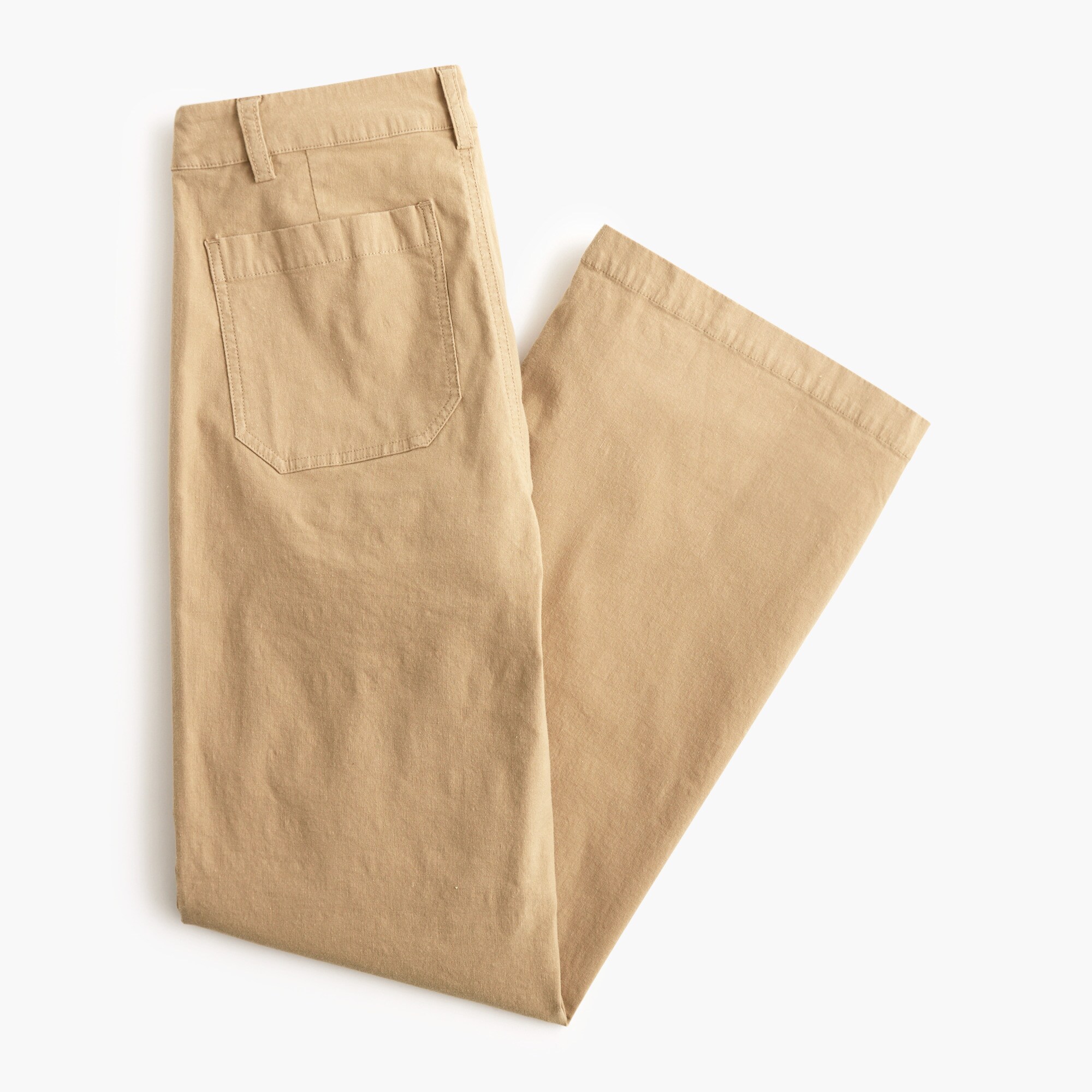 Lizzie high-rise patch-pocket wide-leg pant