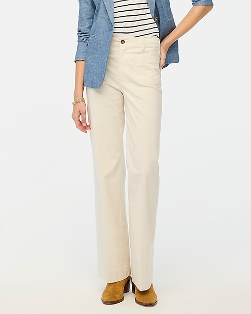  Tall high-rise patch-pocket wide-leg pant