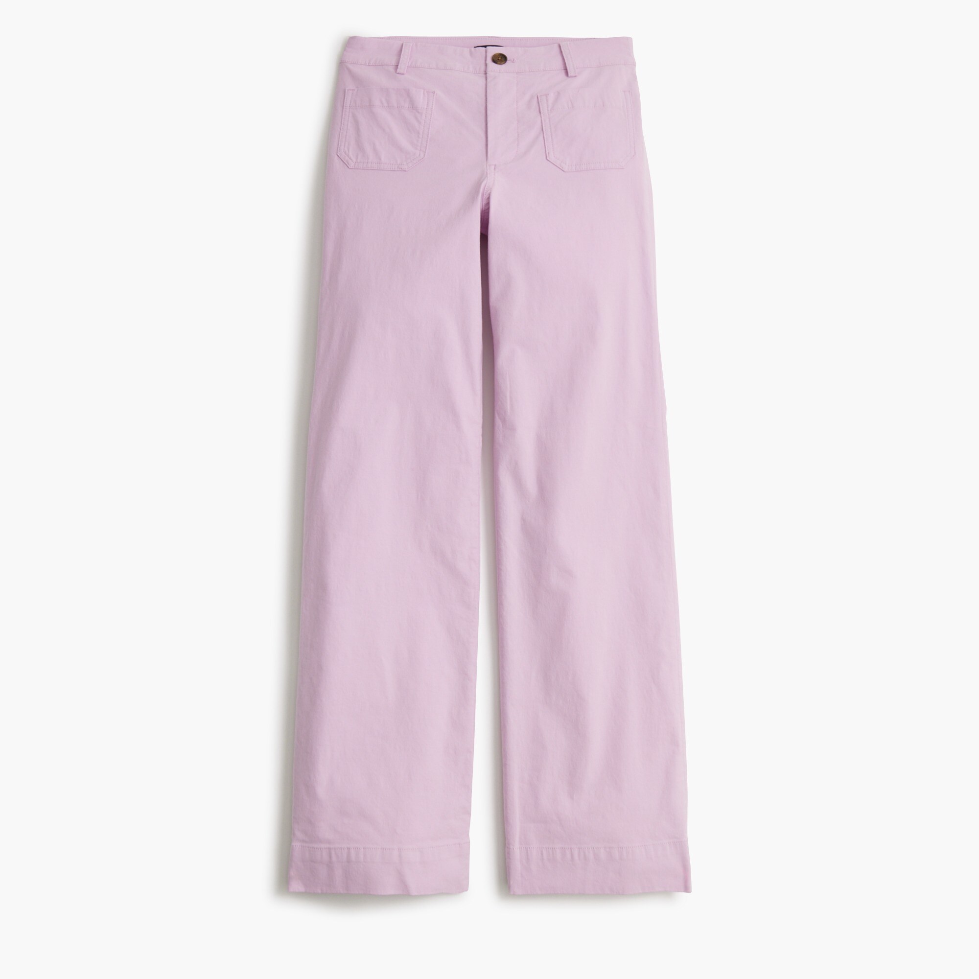 Lizzie high-rise patch-pocket wide-leg pant