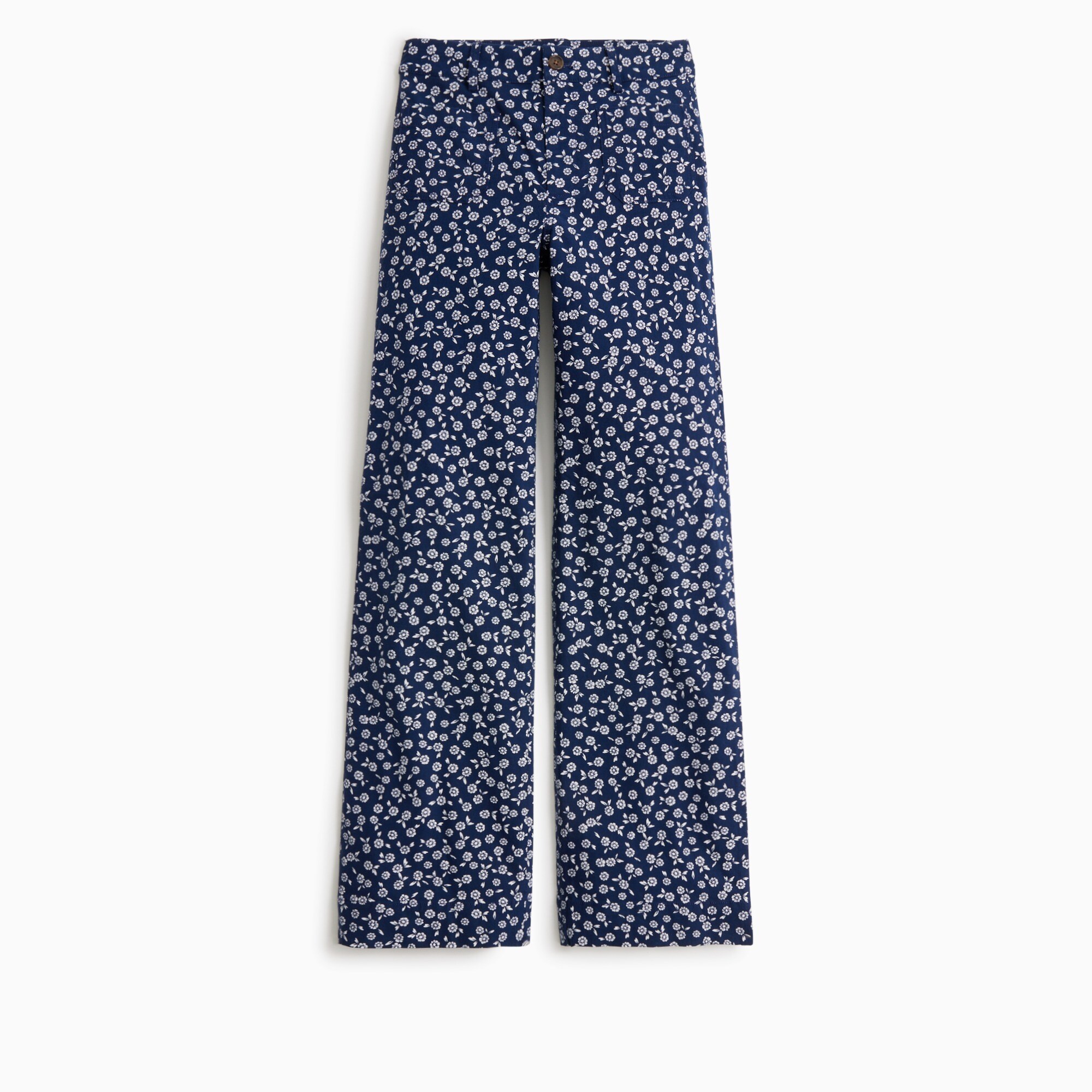  Lizzie high-rise patch-pocket wide-leg pant