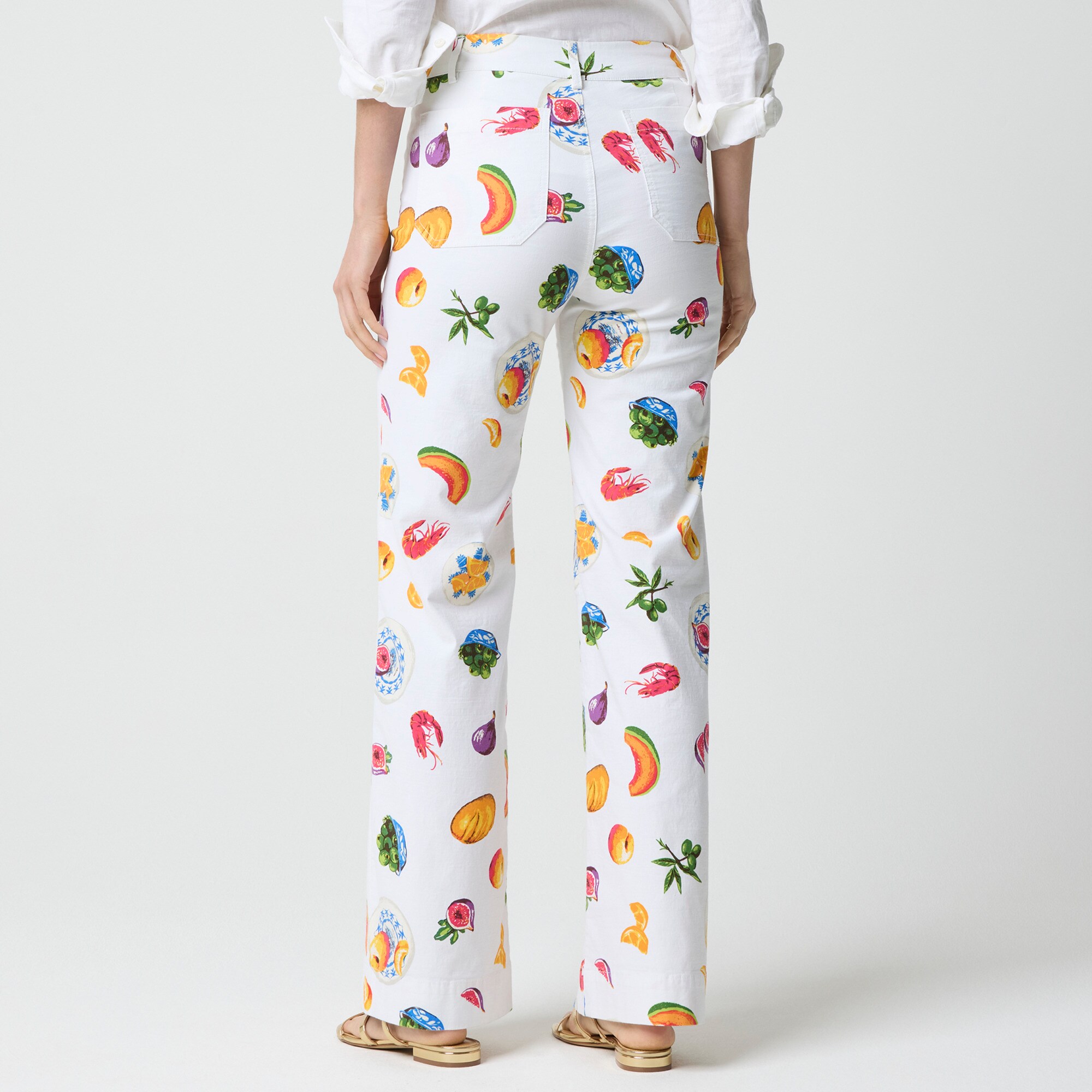 Lizzie High-rise Patch-pocket Wide-leg Pant For Women | Factory