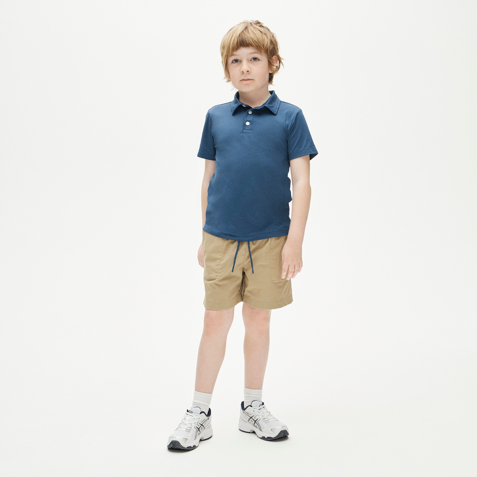 Kids' short-sleeve performance polo shirt