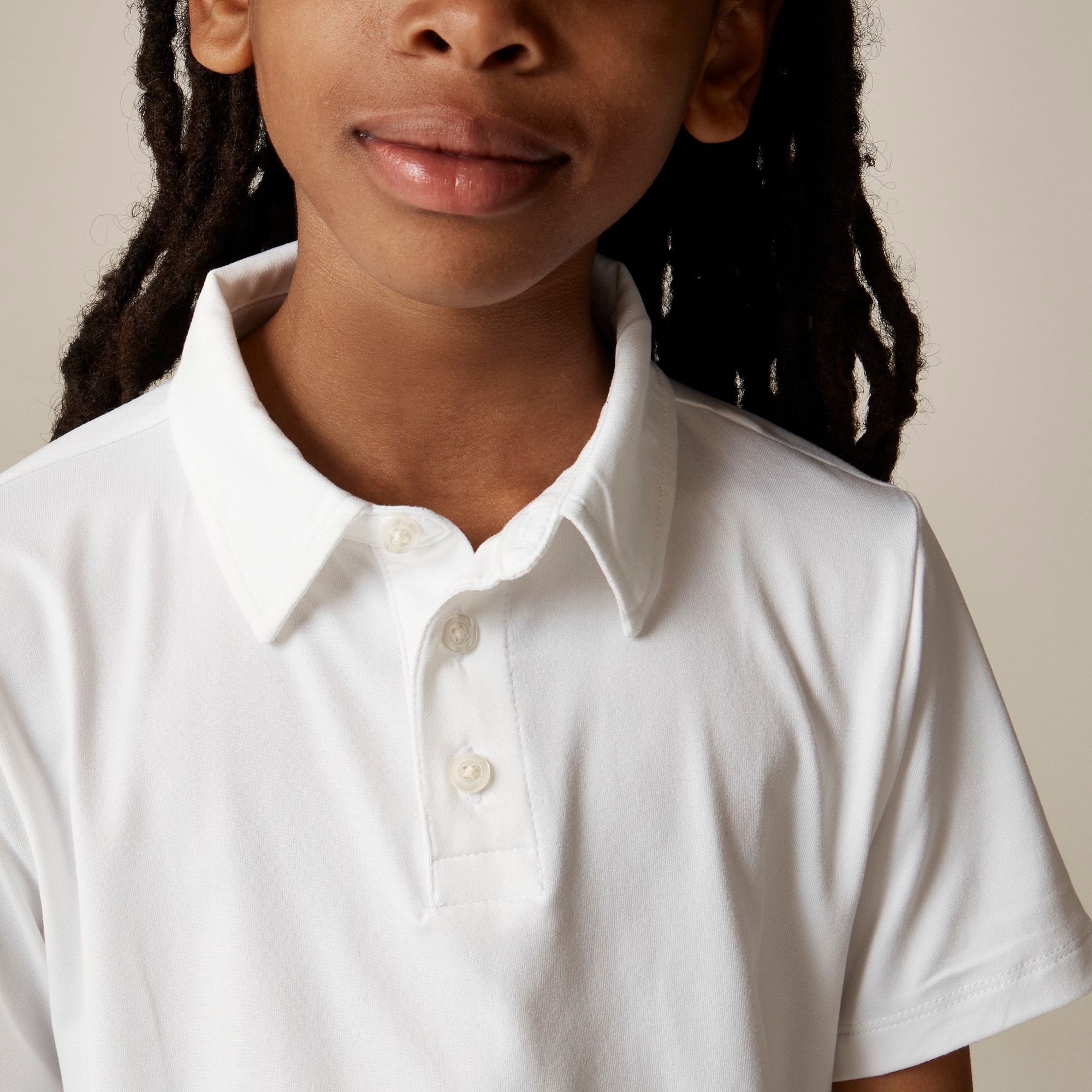 Kids' short-sleeve performance polo shirt