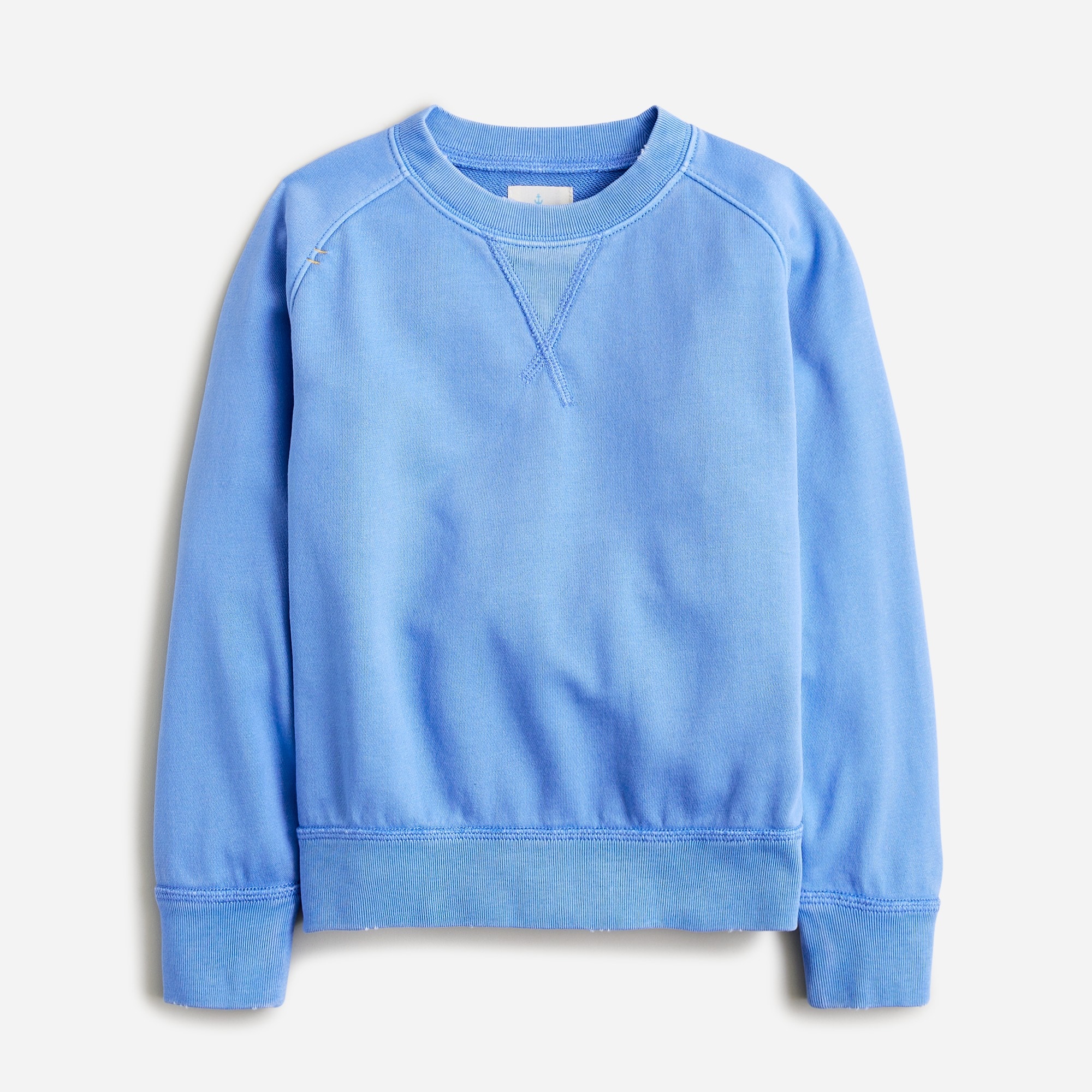  Kids' garment-dyed crewneck sweatshirt in terry
