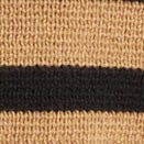 Striped cotton lady jacket cardigan sweater CAMEL BLACK STRIPE factory: striped cotton lady jacket cardigan sweater for women