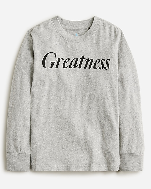 boys Kids' long-sleeve &quot;greatness&quot; graphic T-shirt