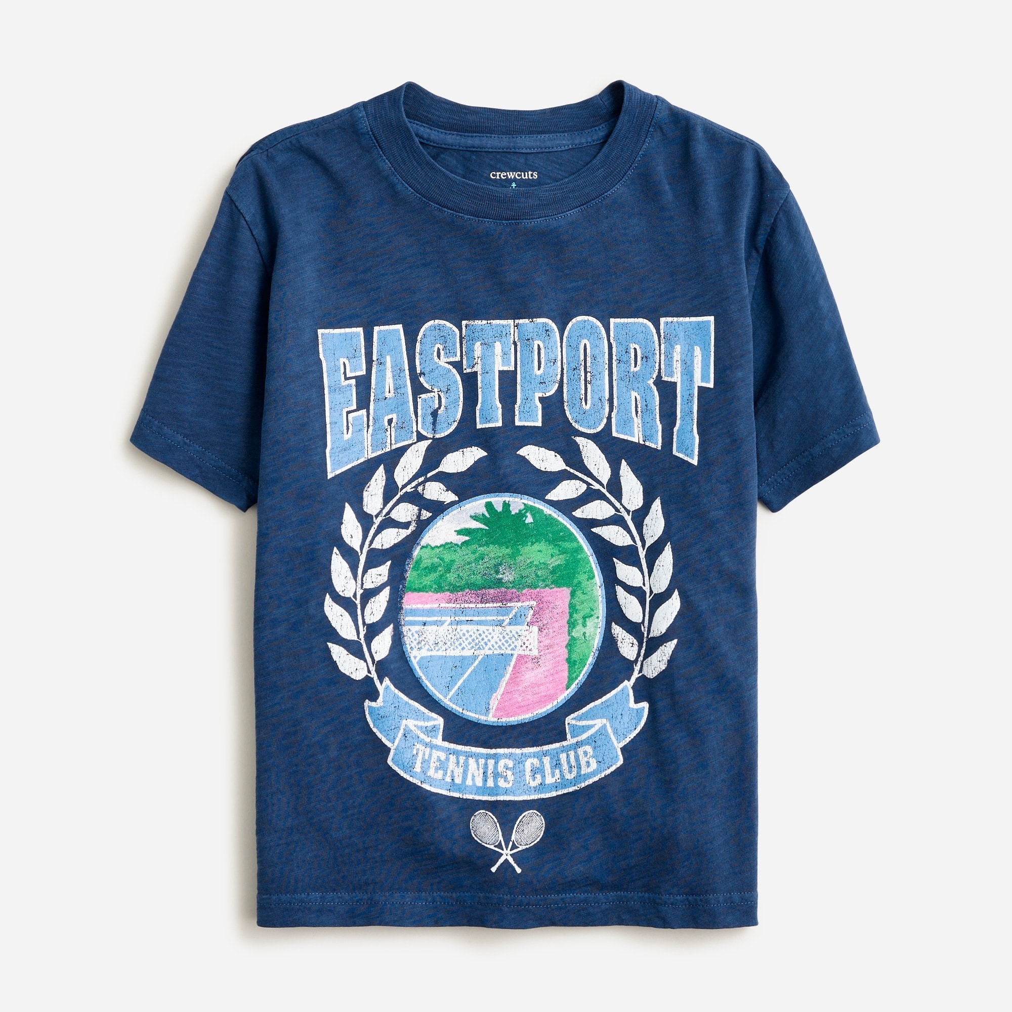  Kids' short-sleeve Eastport tennis graphic T-shirt