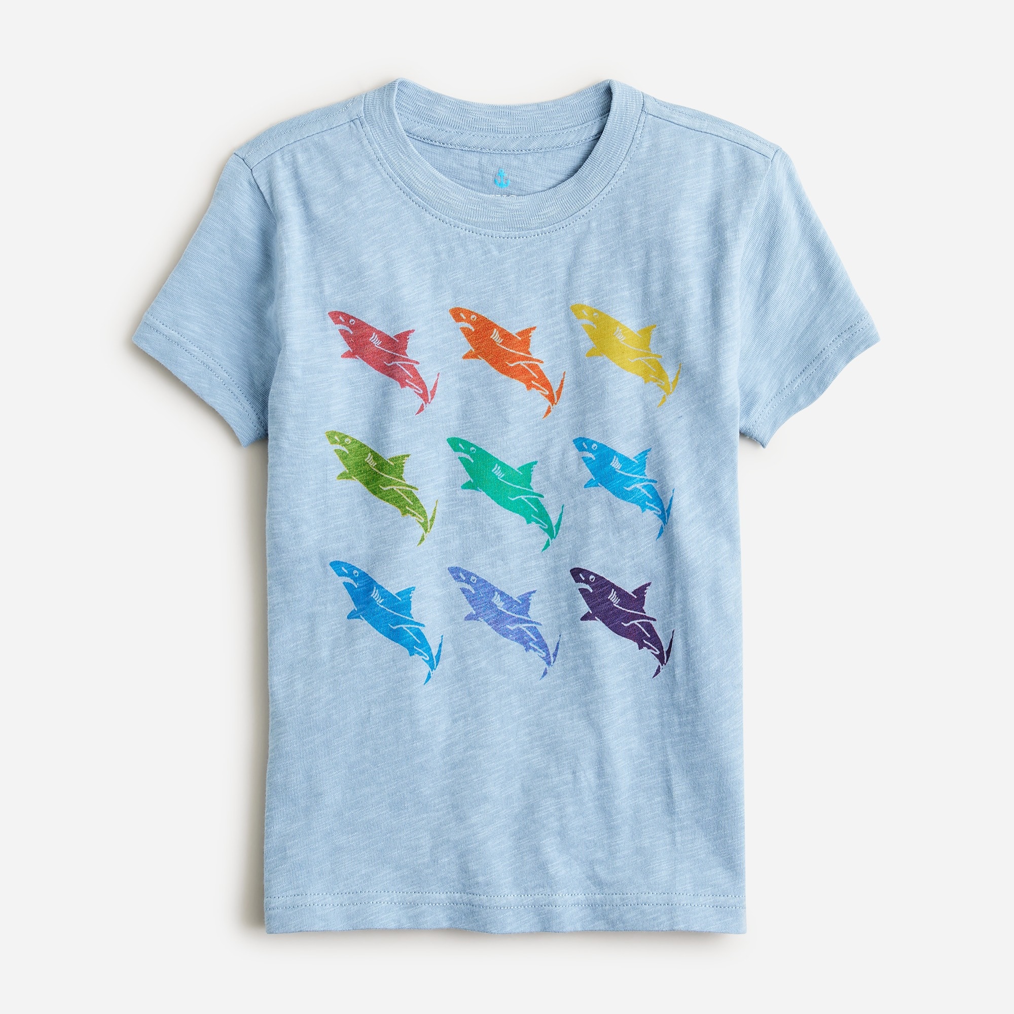  Kids' short-sleeve shark graphic T-shirt