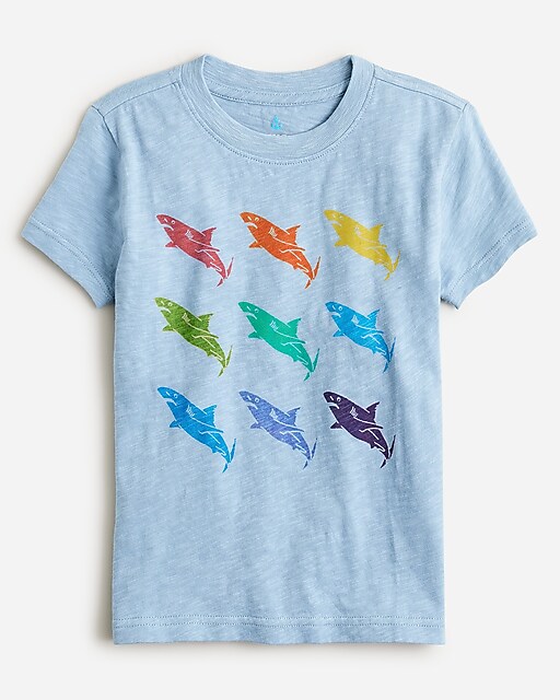  Kids' short-sleeve shark graphic T-shirt