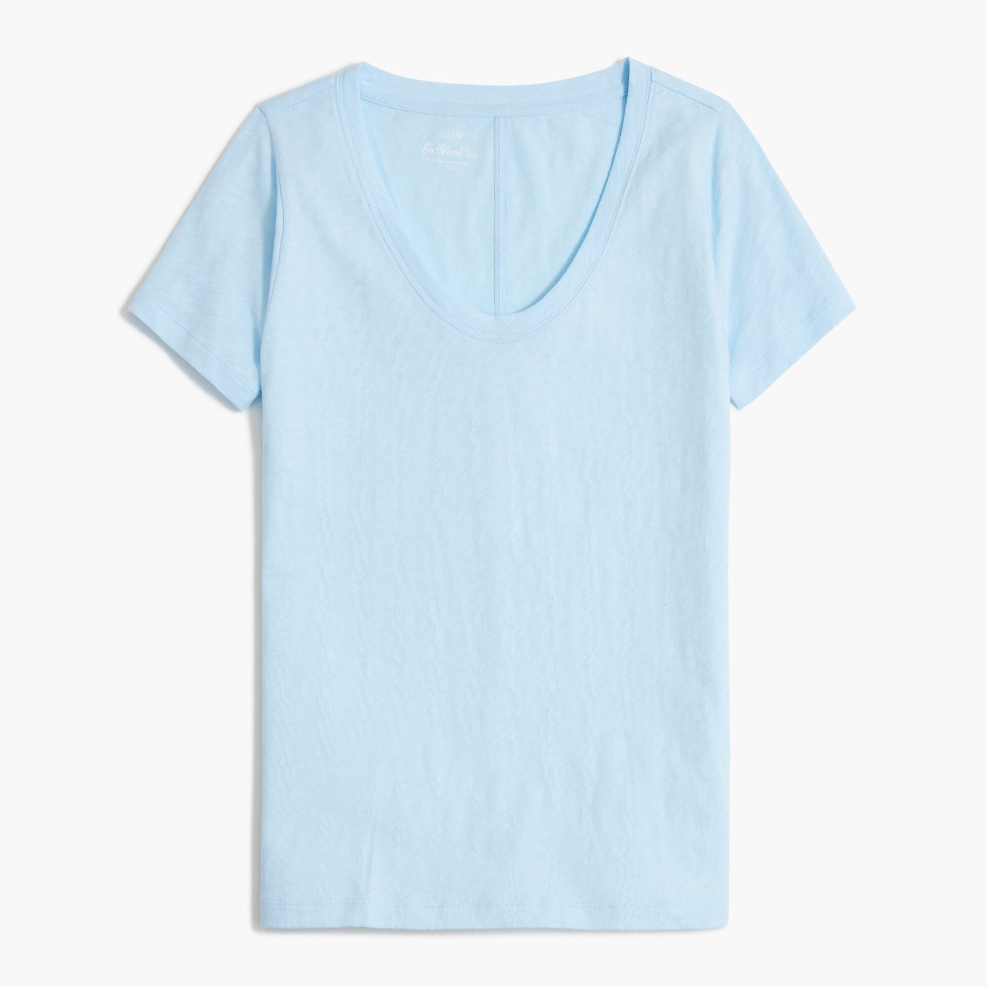 cotton scoopneck tee for women