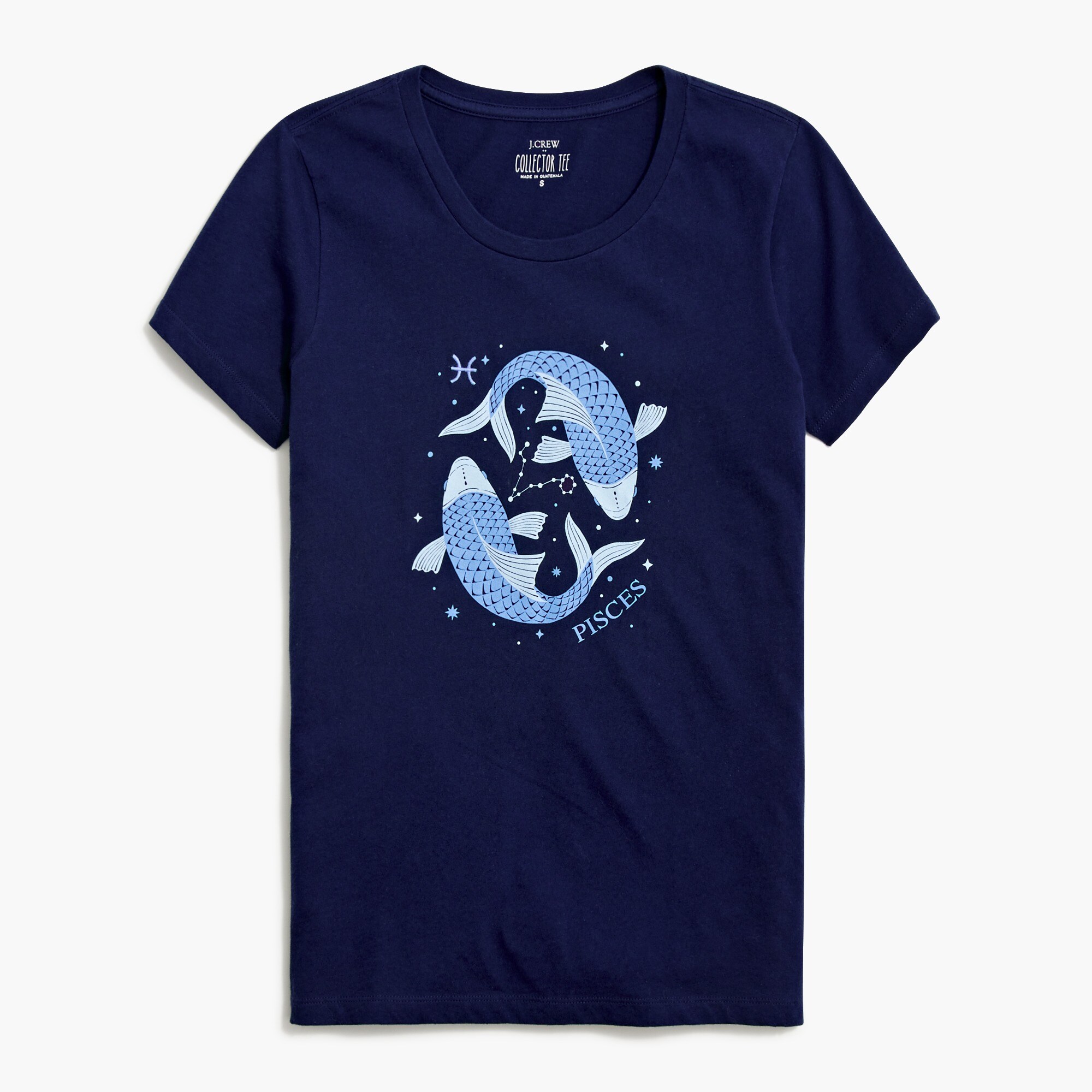 pisces zodiac graphic tee for women