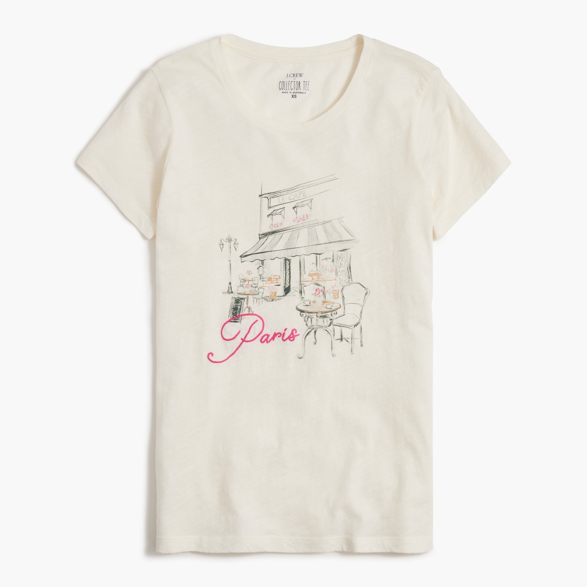 Paris cafe graphic tee
