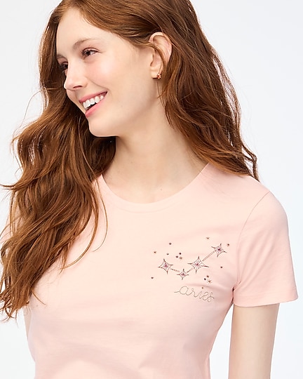 factory: aries zodiac graphic tee for women