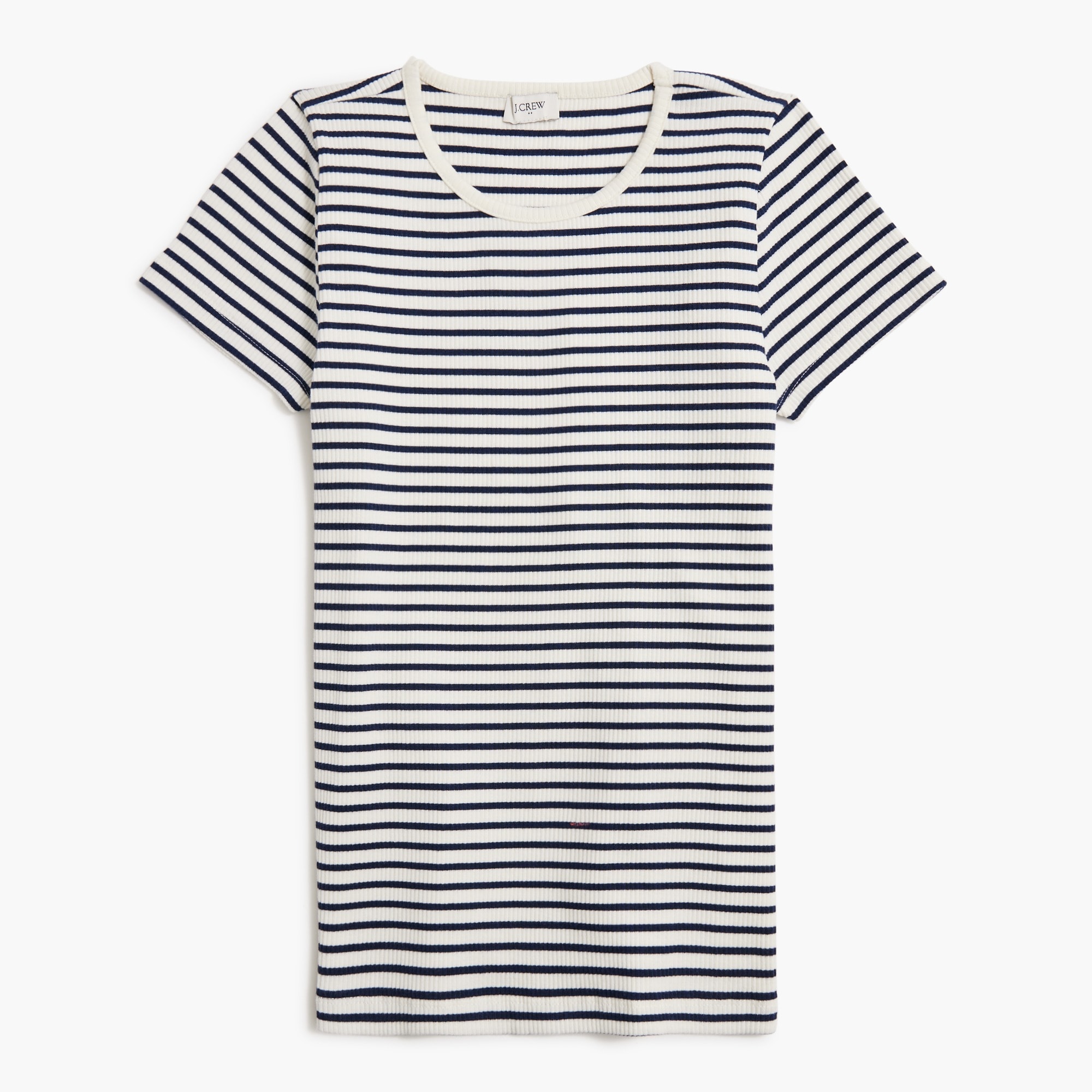 J crew black and white striped shirt top