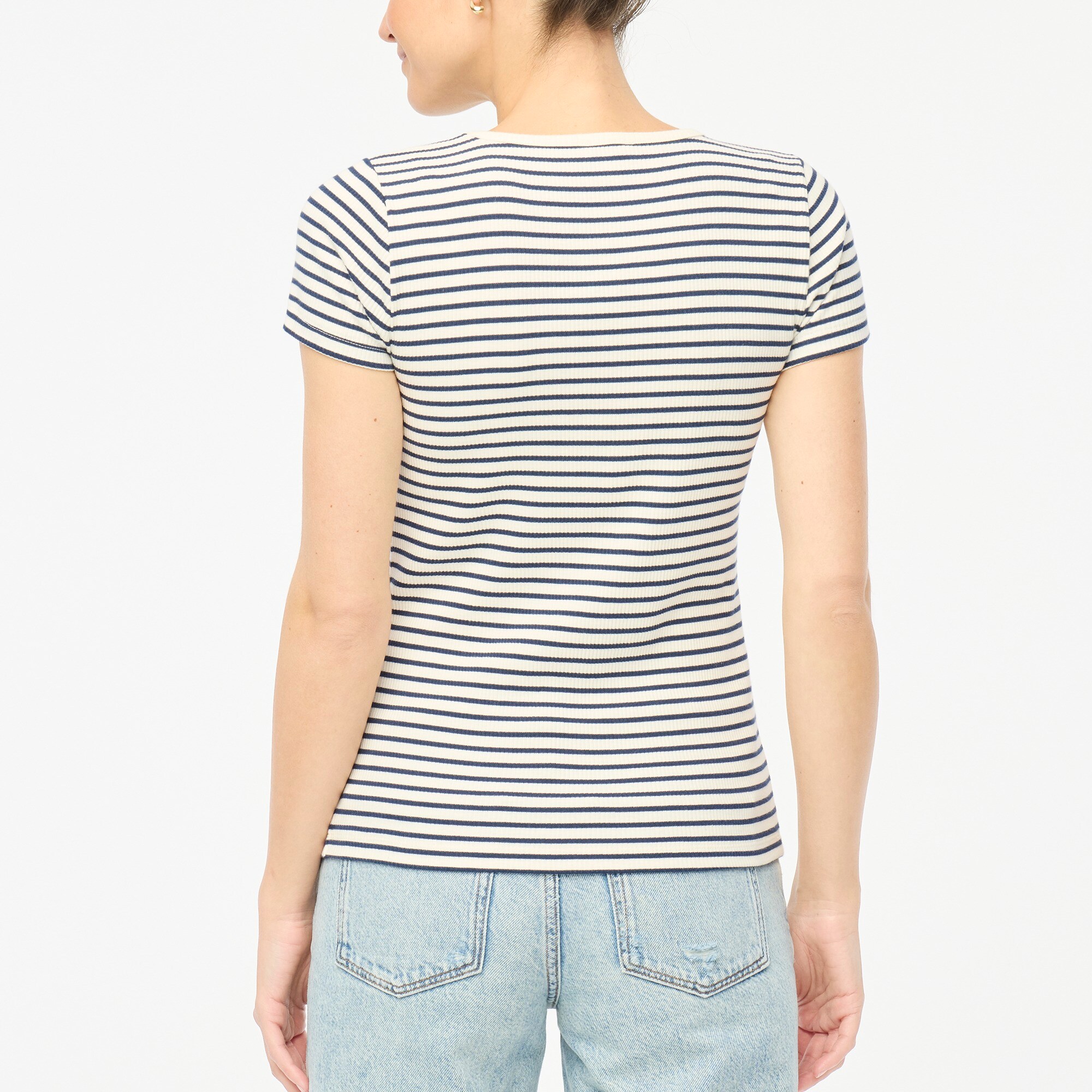Brown Washed Ribbed Tee - Limited Edition