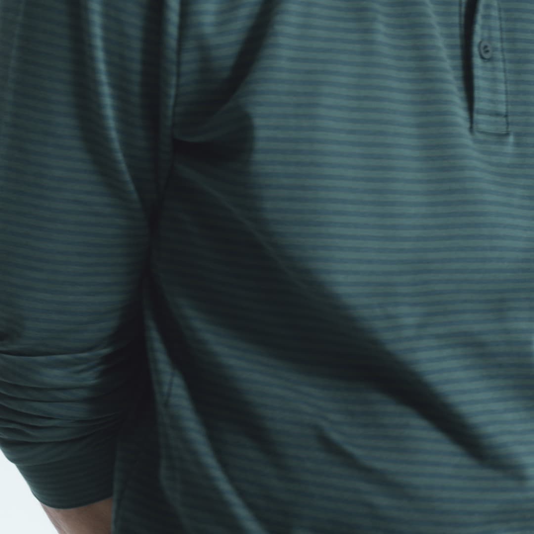 Long-sleeve performance polo shirt with COOLMAX&reg; technology