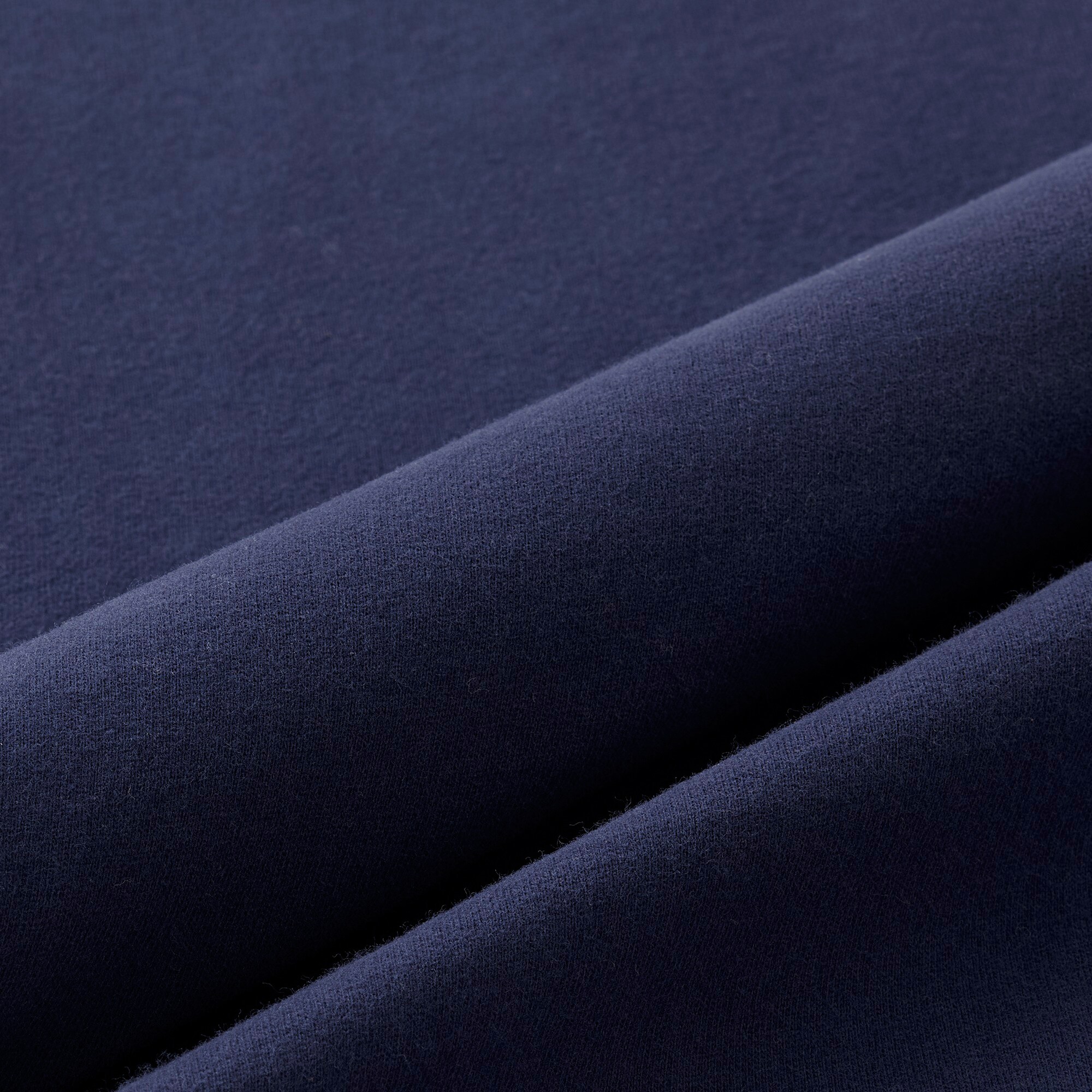 Sueded cotton V-neck T-shirt