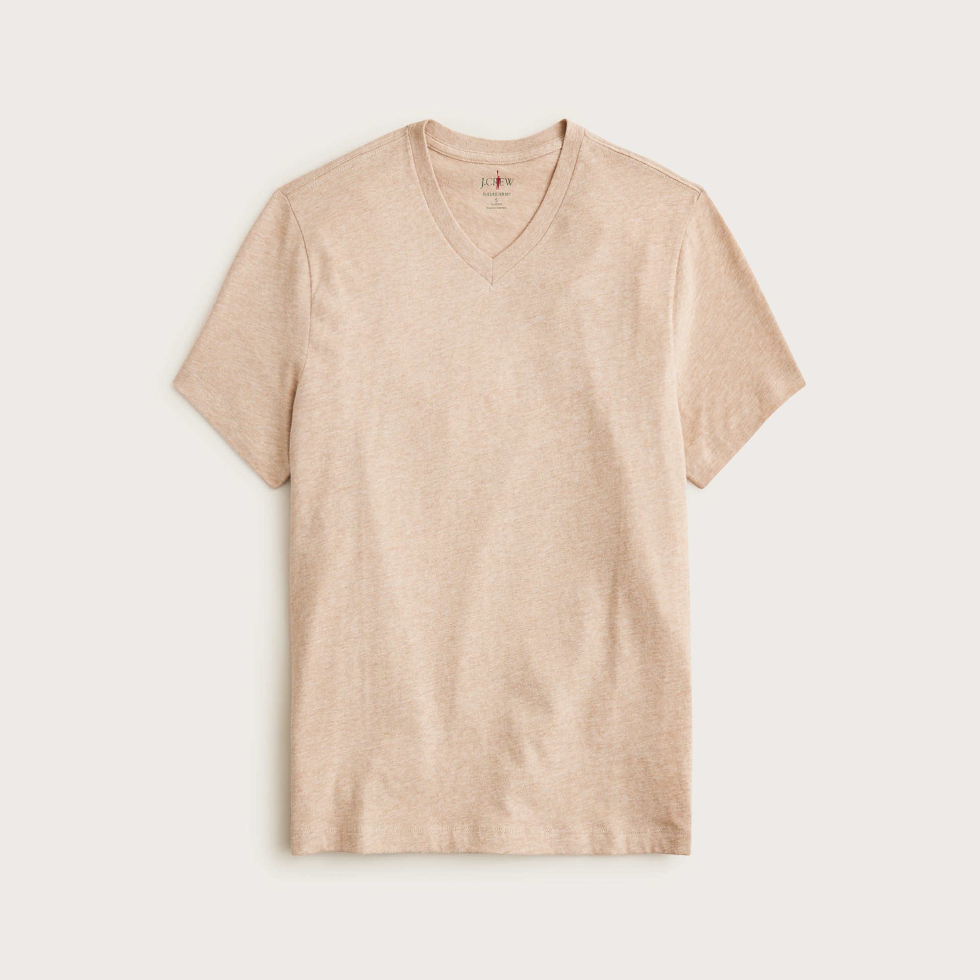 Sueded cotton V-neck T-shirt from J.Crew - $29.99
