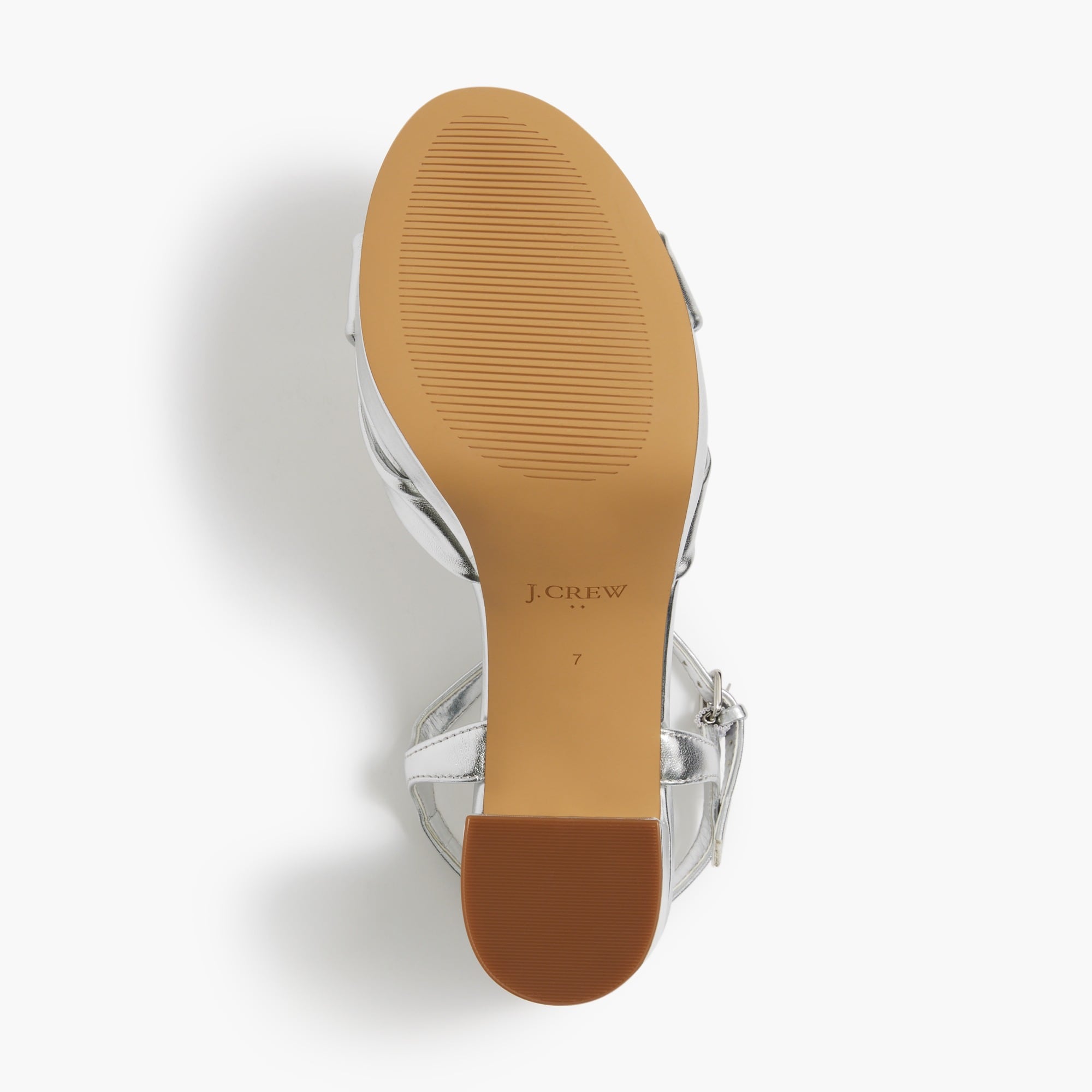 Bow platform heeled sandals