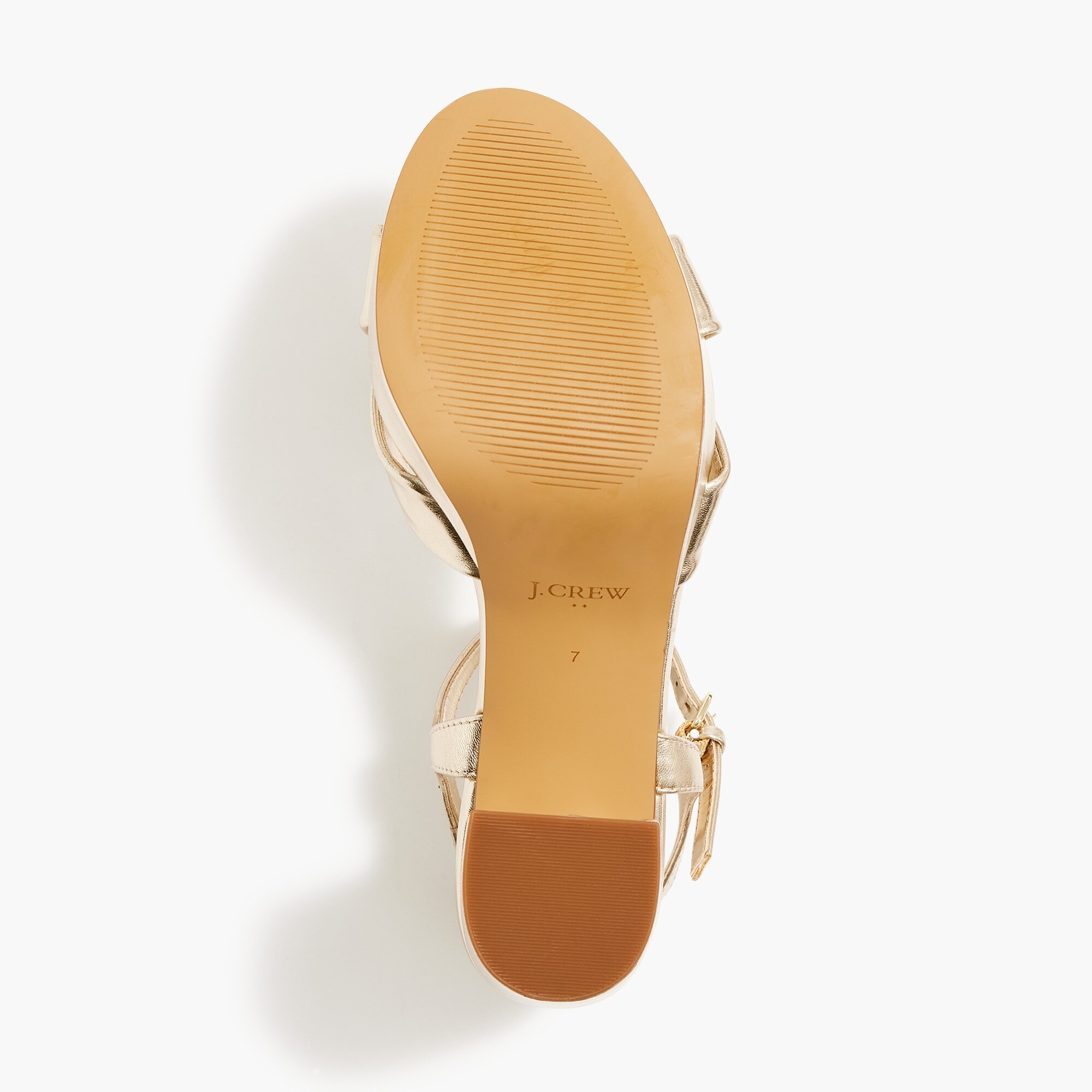 Bow platform heeled sandals