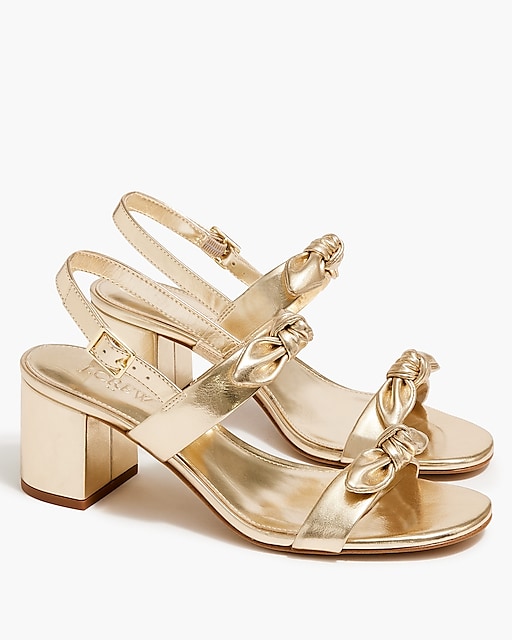 womens Bow heeled sandals