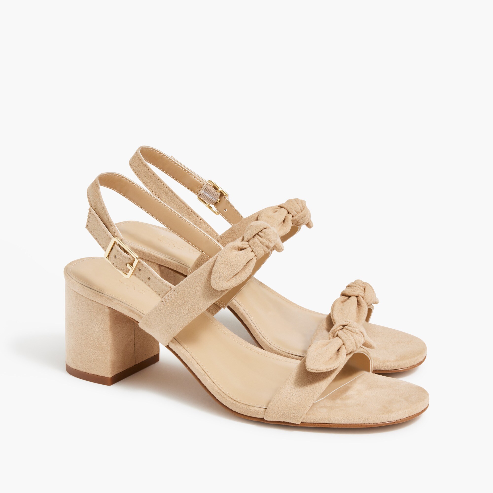 Bow heeled sandals