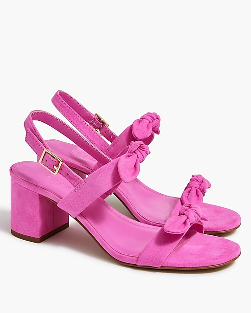  Bow heeled sandals