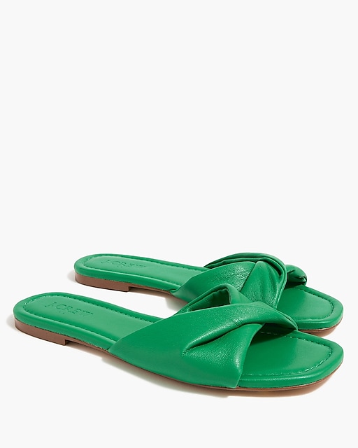 womens Twisted slide sandals