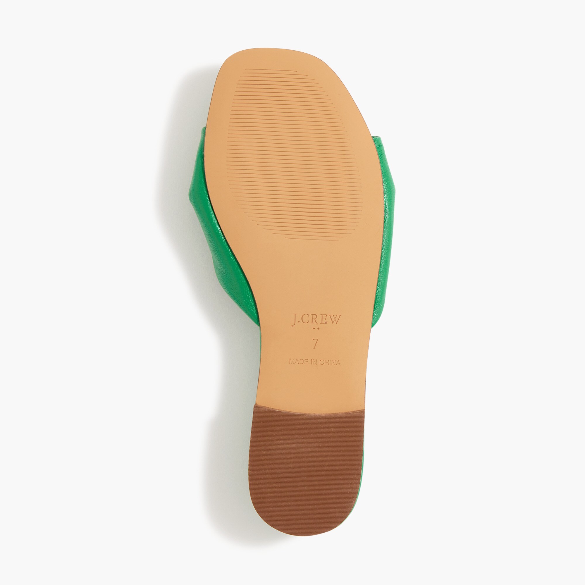 Twisted slide sandals