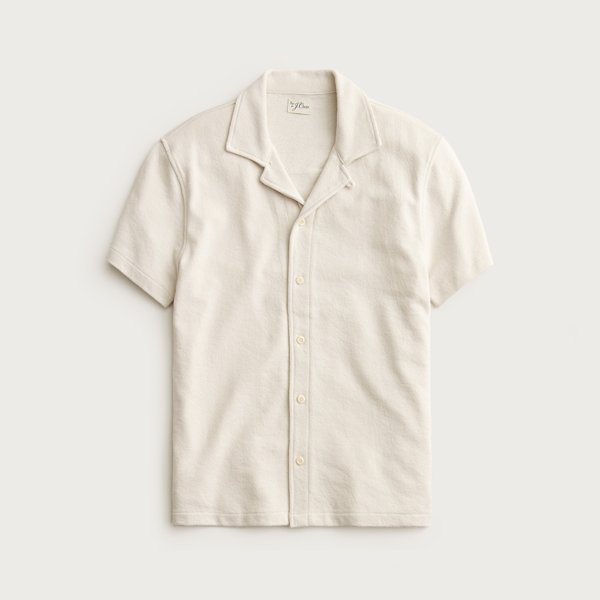 Textured Camp-collar Knit Shirt For Men | J.Crew