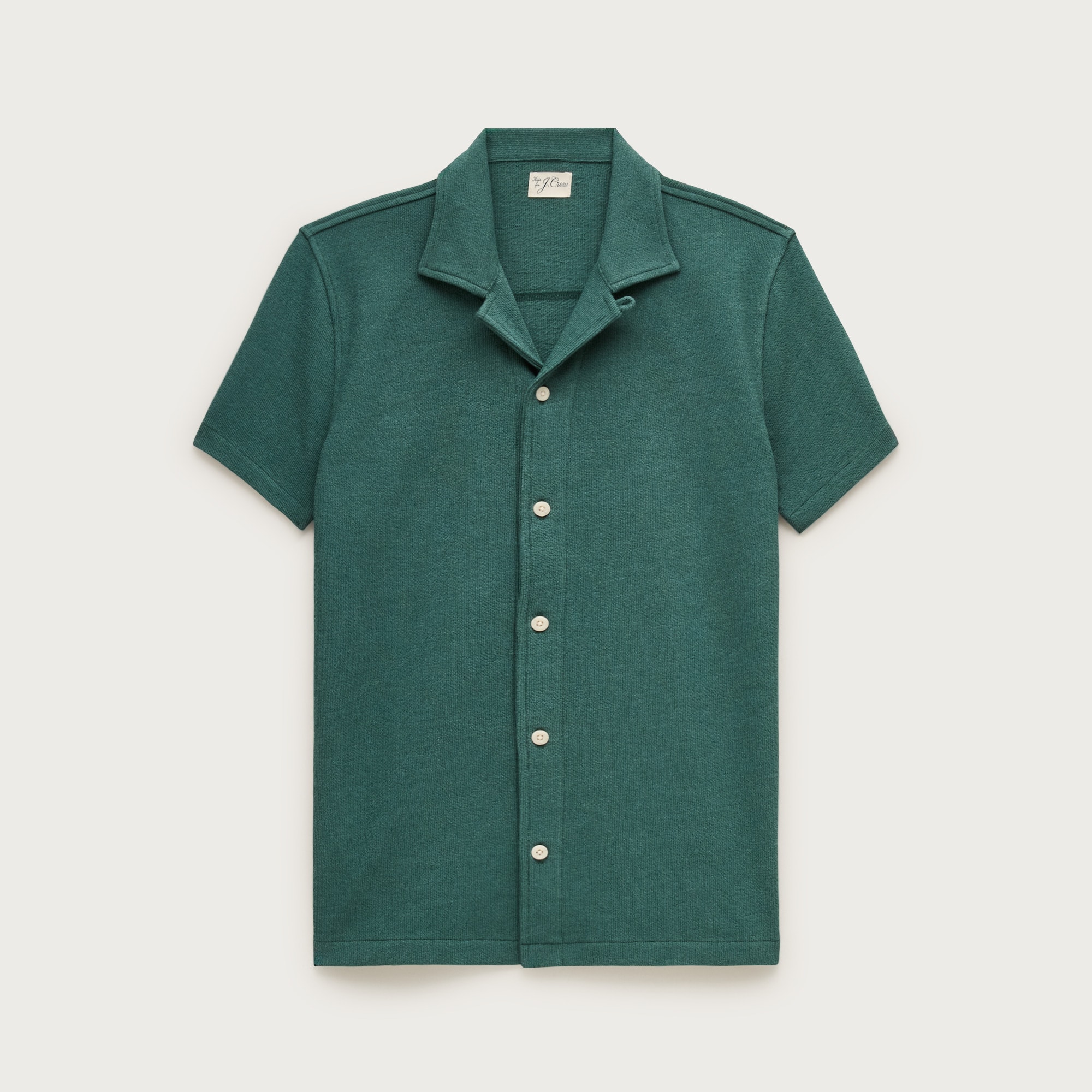 Textured camp-collar knit shirt from J.Crew - $67