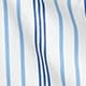 Slim Secret Wash cotton poplin shirt in stripe MERLIN WHITE BLUE