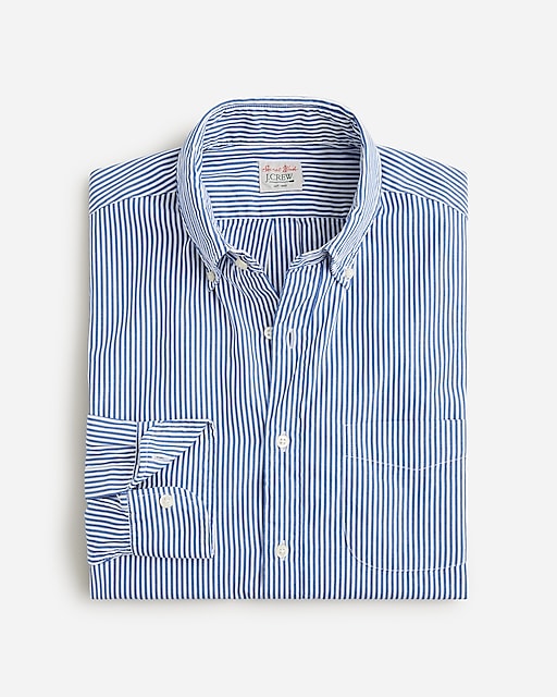 mens Secret Wash cotton poplin shirt in stripe